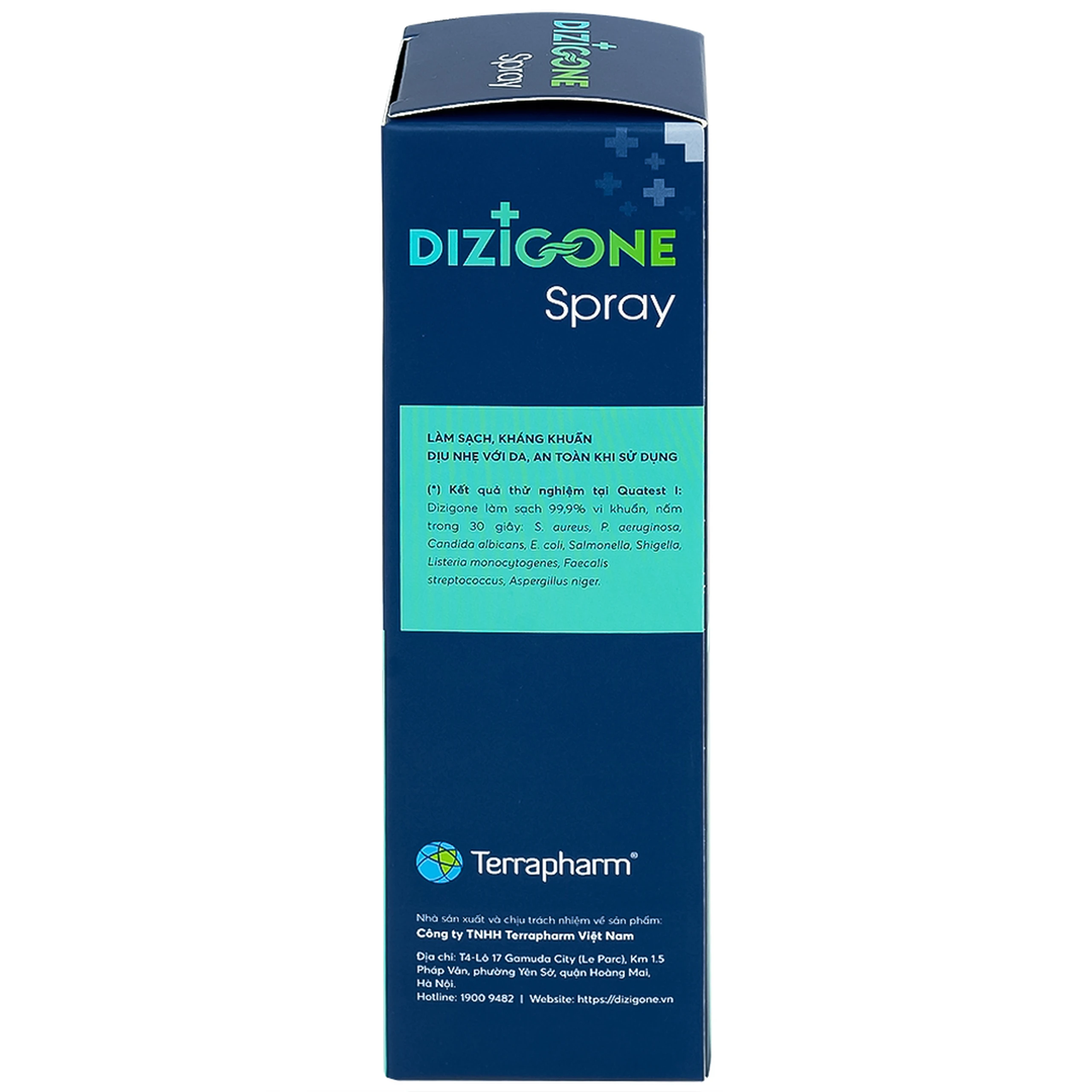 Xịt kháng khuẩn, phục hồi da Dizigone Spray Terrapharm 100ml