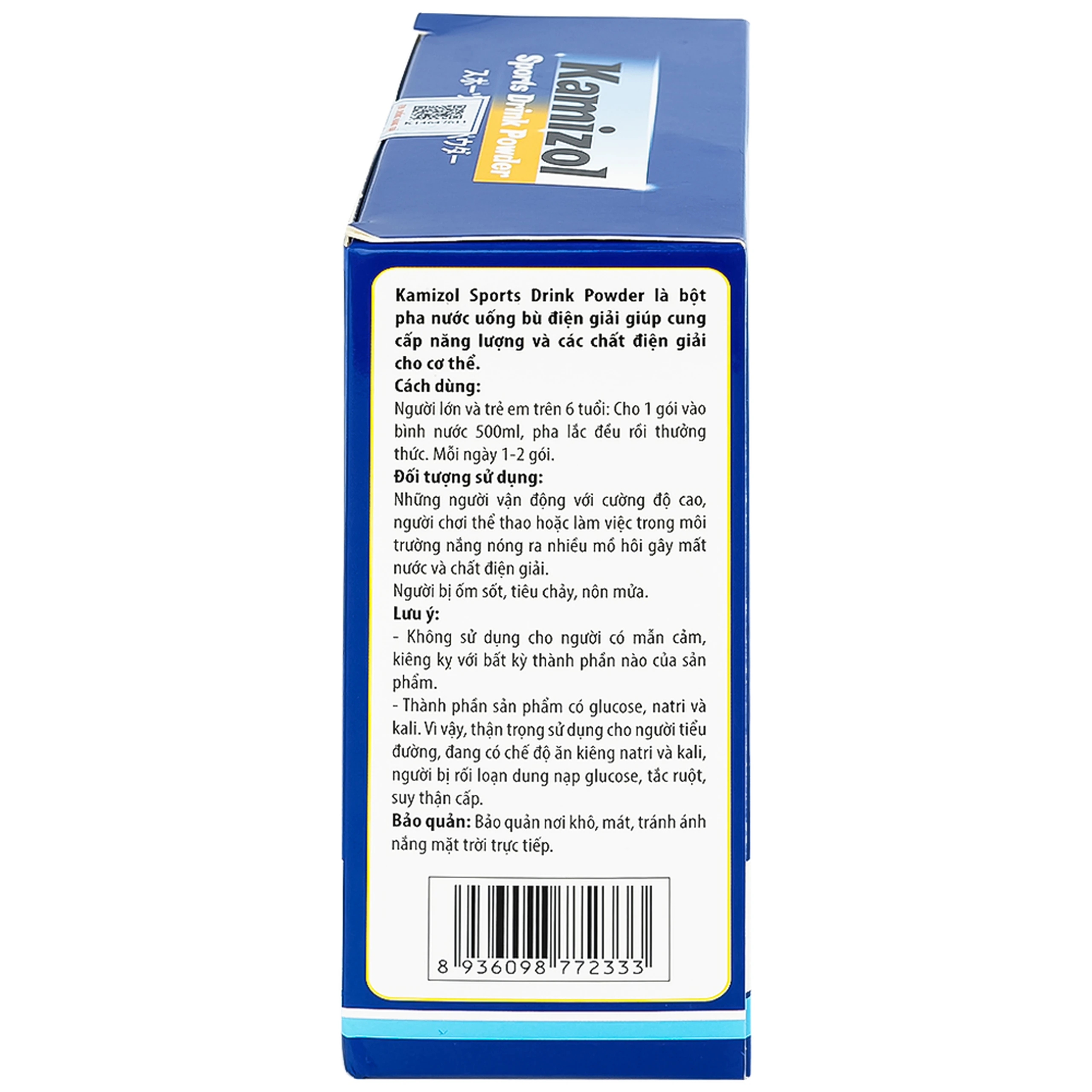 Bột Điện Giải Vị Chanh Dây Kamizol Sports Drink Powder (5 gói x 25g)