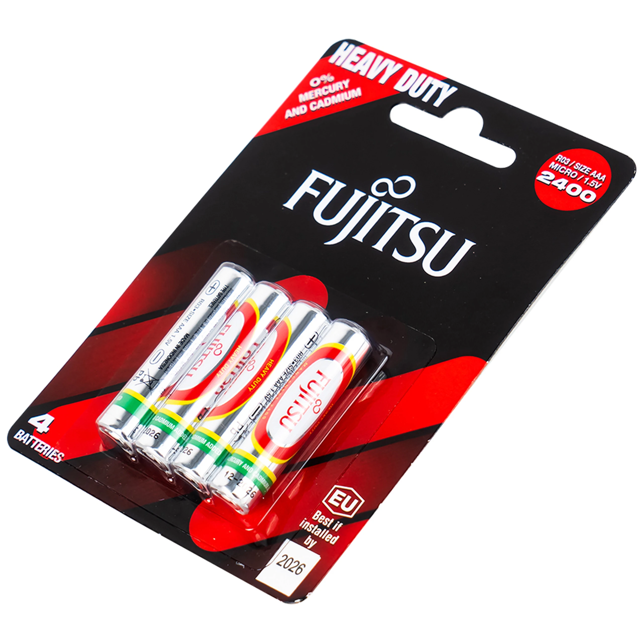 Pin Fujitsu R03/2400(BP4) AAA (vỉ 4 viên) dùng cho các thiết bị điện tử
