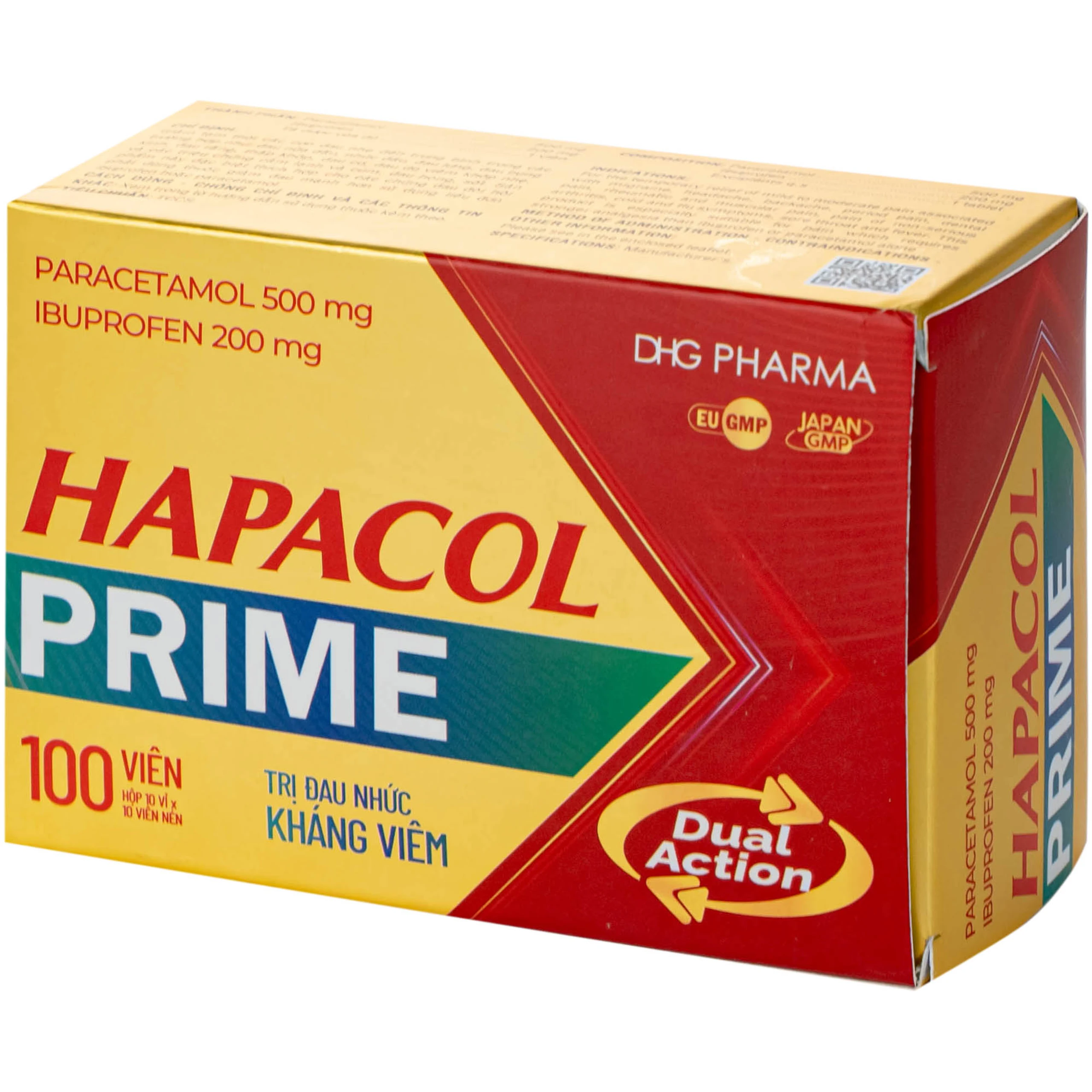 Hapacol Prime Đau Nhức Kháng Viêm Dhg Pharma 10X10