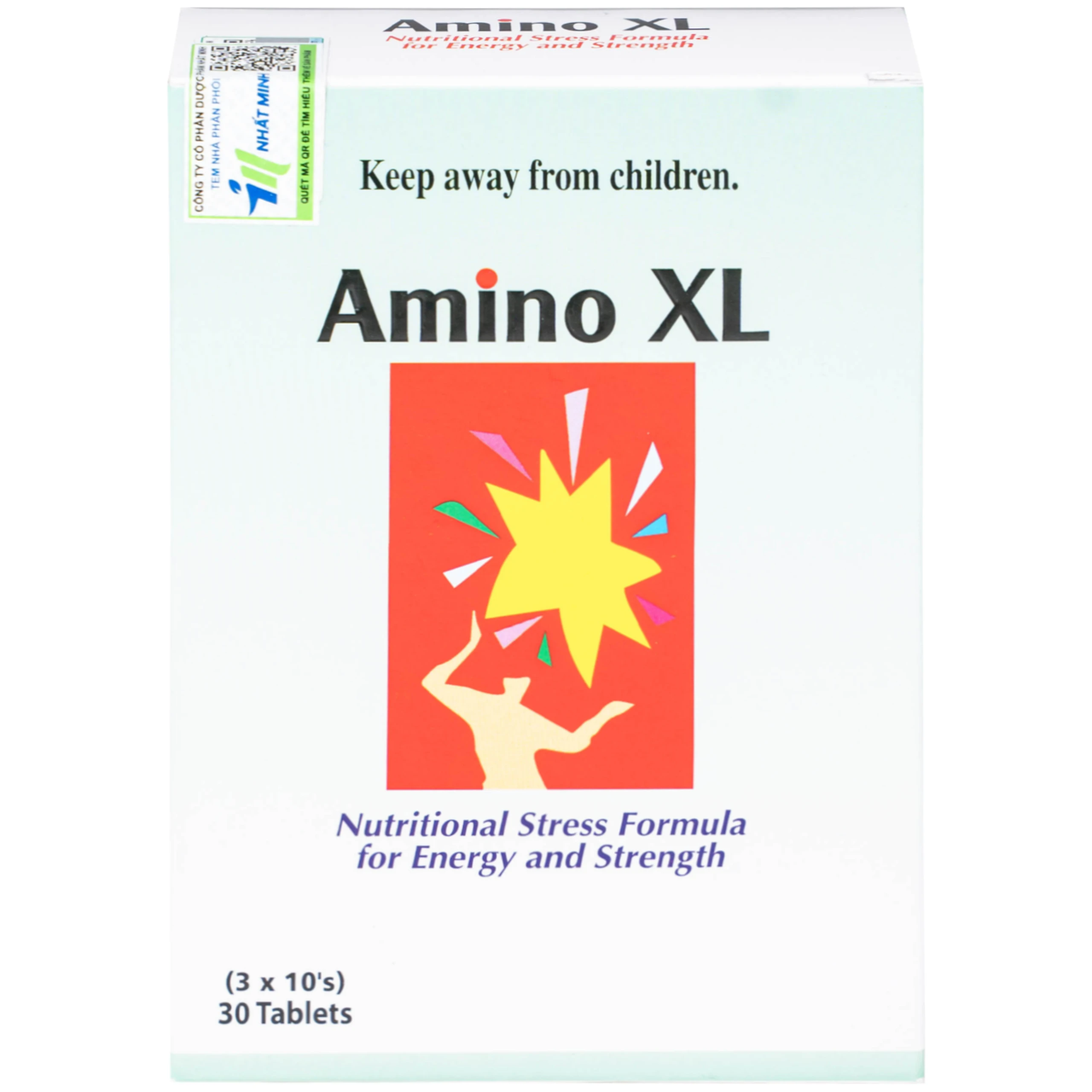 Thuốc Amino XL CMPS hỗ trợ ngăn ngừa thiếu hụt protein, duy trì và cải thiện sức khỏe (3 vỉ x 10 viên)