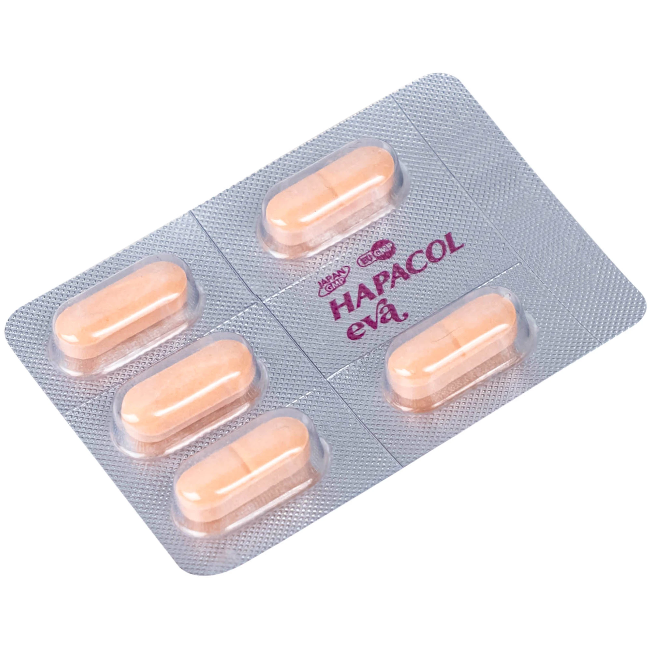 Thuốc Hapacol Eva giảm đau bụng kinh Dhg Pharma (10 vỉ x 5 viên)