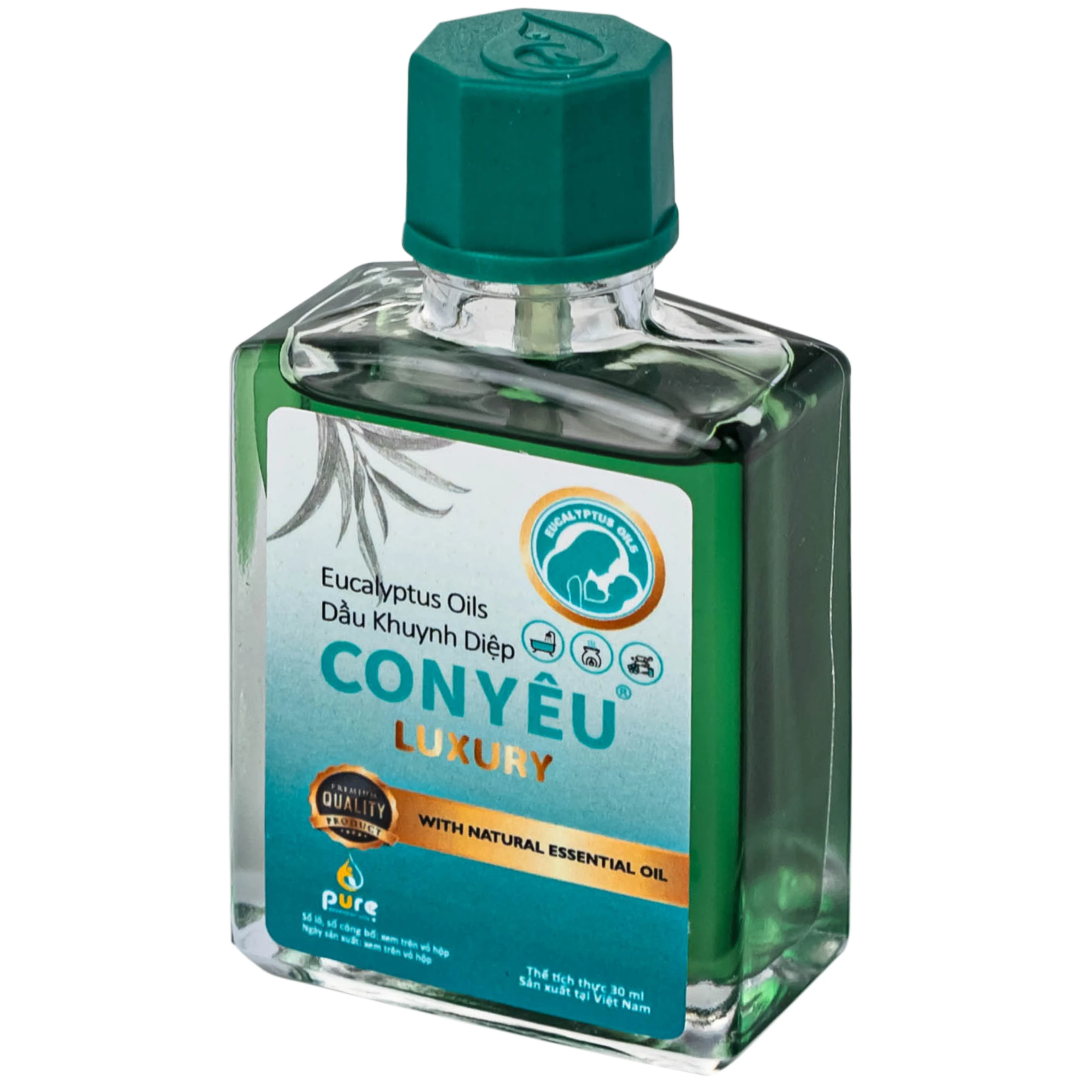 Dầu khuynh diệp Con Yêu Luxury giúp giữ ấm, làm dịu vết cắn côn trùng (30ml)