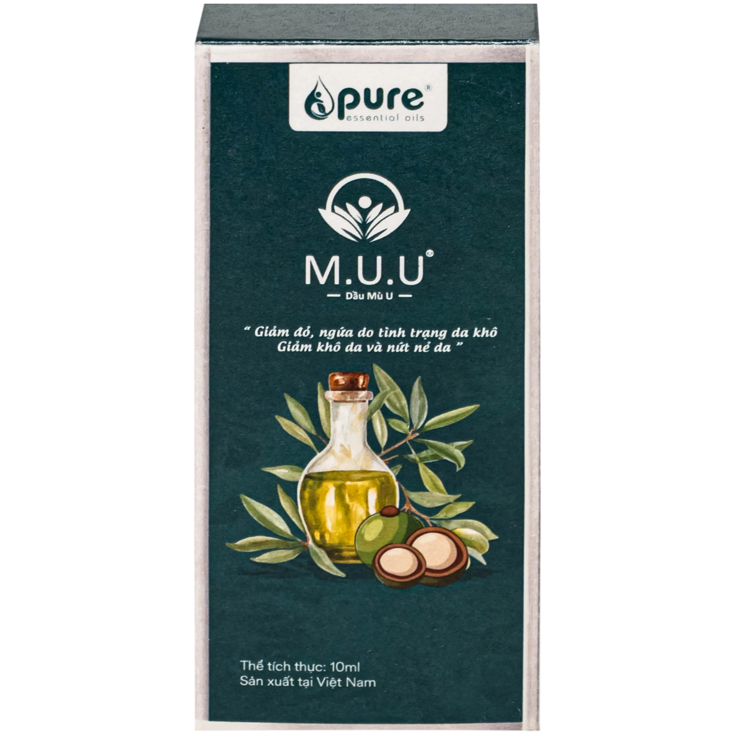 Dầu Mù U M.U.U làm mềm mượt và giảm khô da, cải thiện độ đàn hồi da (10ml)