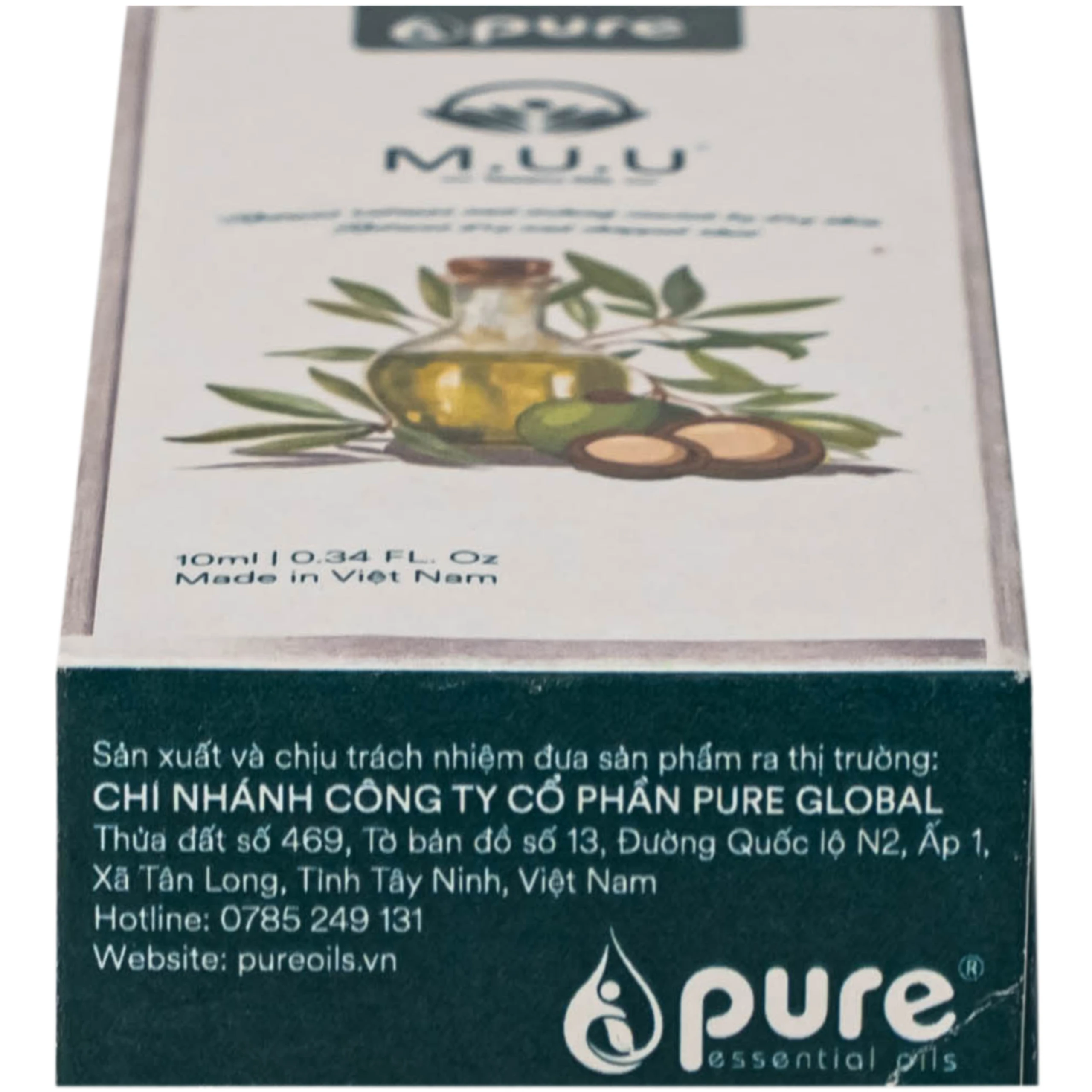 Dầu Mù U M.U.U làm mềm mượt và giảm khô da, cải thiện độ đàn hồi da (10ml)