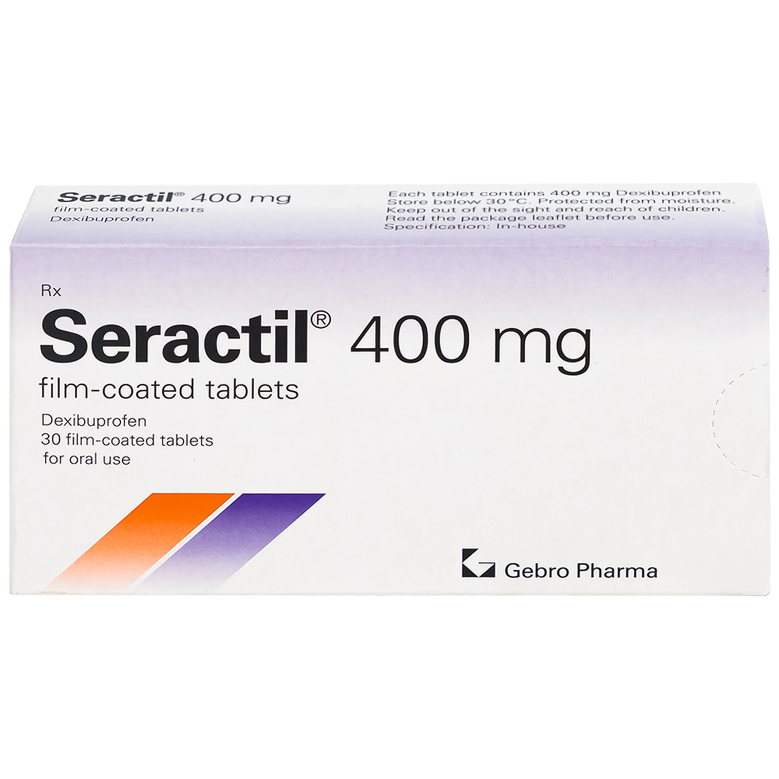 Thuốc Seractil 400mg điều trị viêm xương khớp , đau bụng hành kinh (3 vỉ x 10 viên)