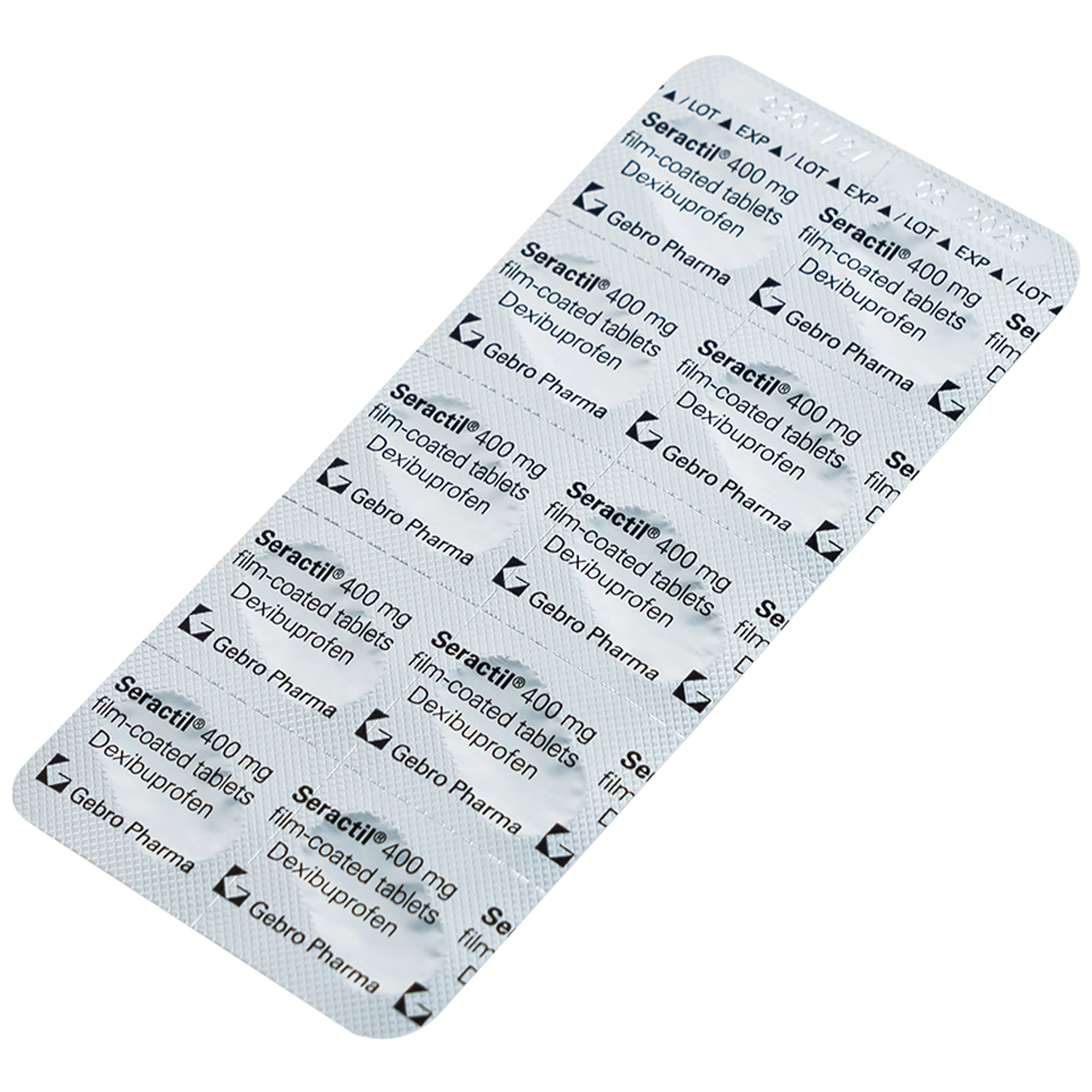 Thuốc Seractil 400mg điều trị viêm xương khớp , đau bụng hành kinh (3 vỉ x 10 viên)