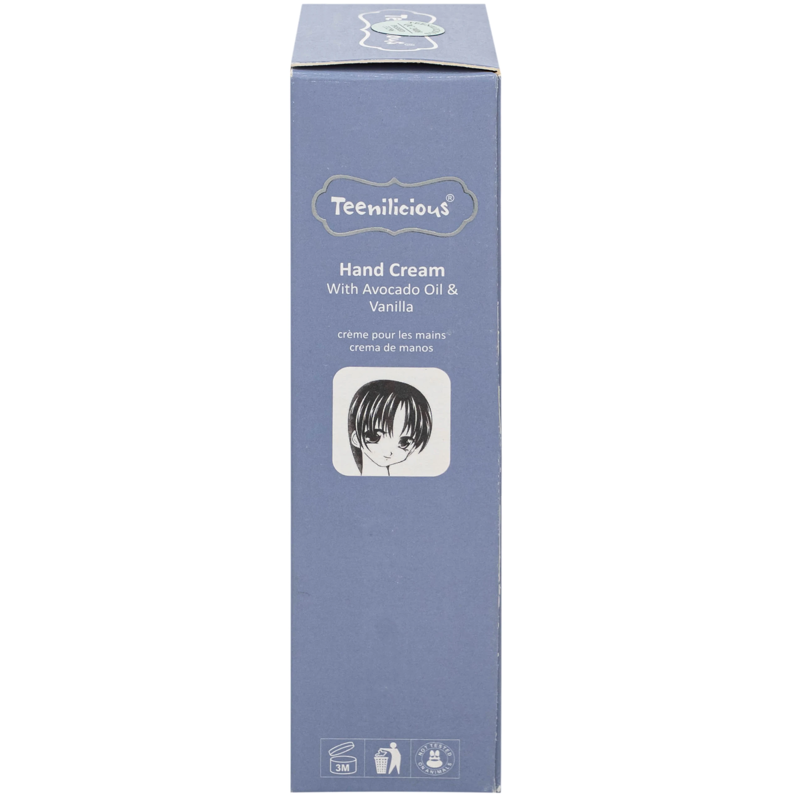 Kem dưỡng da tay hương bơ và hạt vani Teenilicious hộp 60g