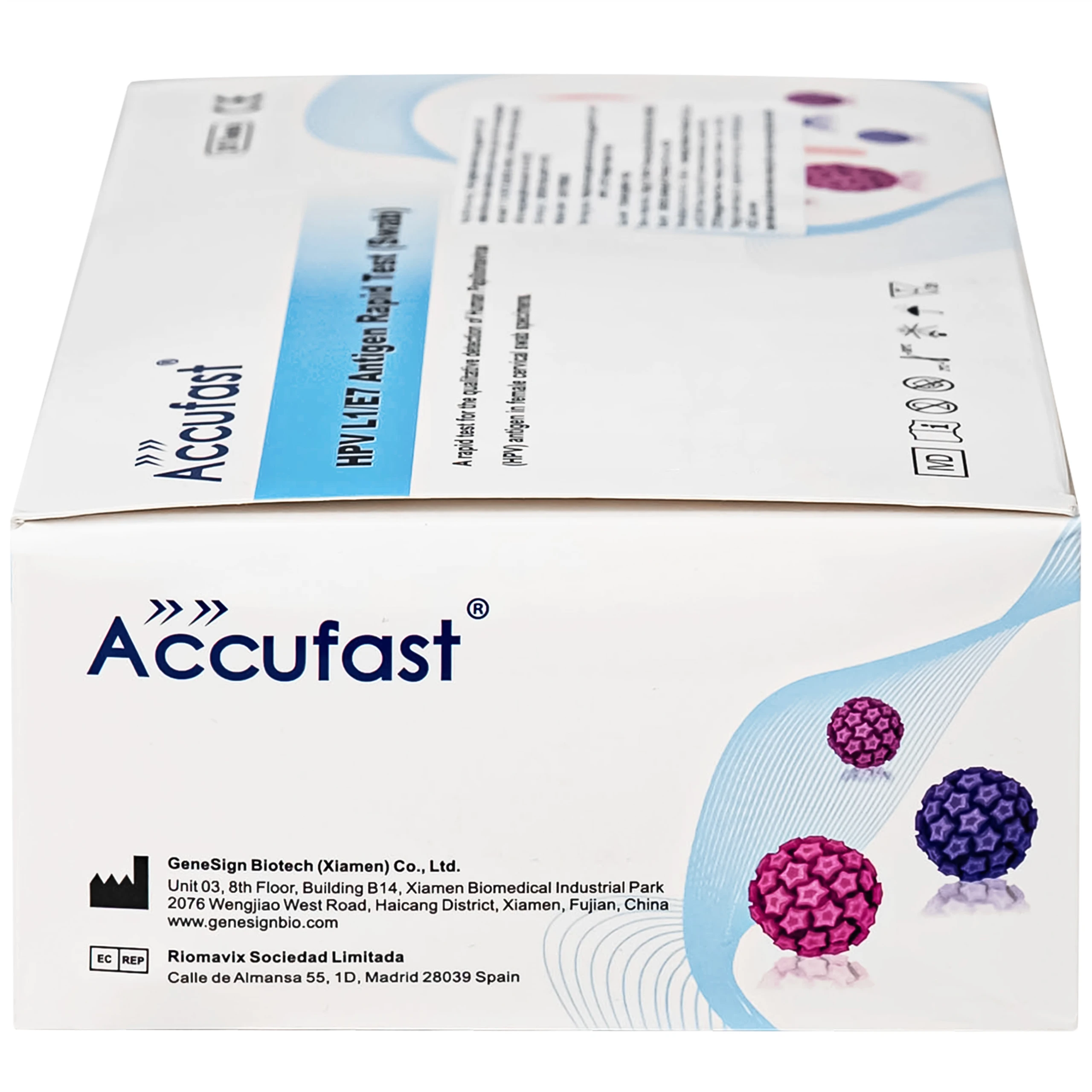 Kit test HPV Accufast L1/E7 giúp phát hiện sớm nguy cơ ung thư cổ tử cung (25 kít)