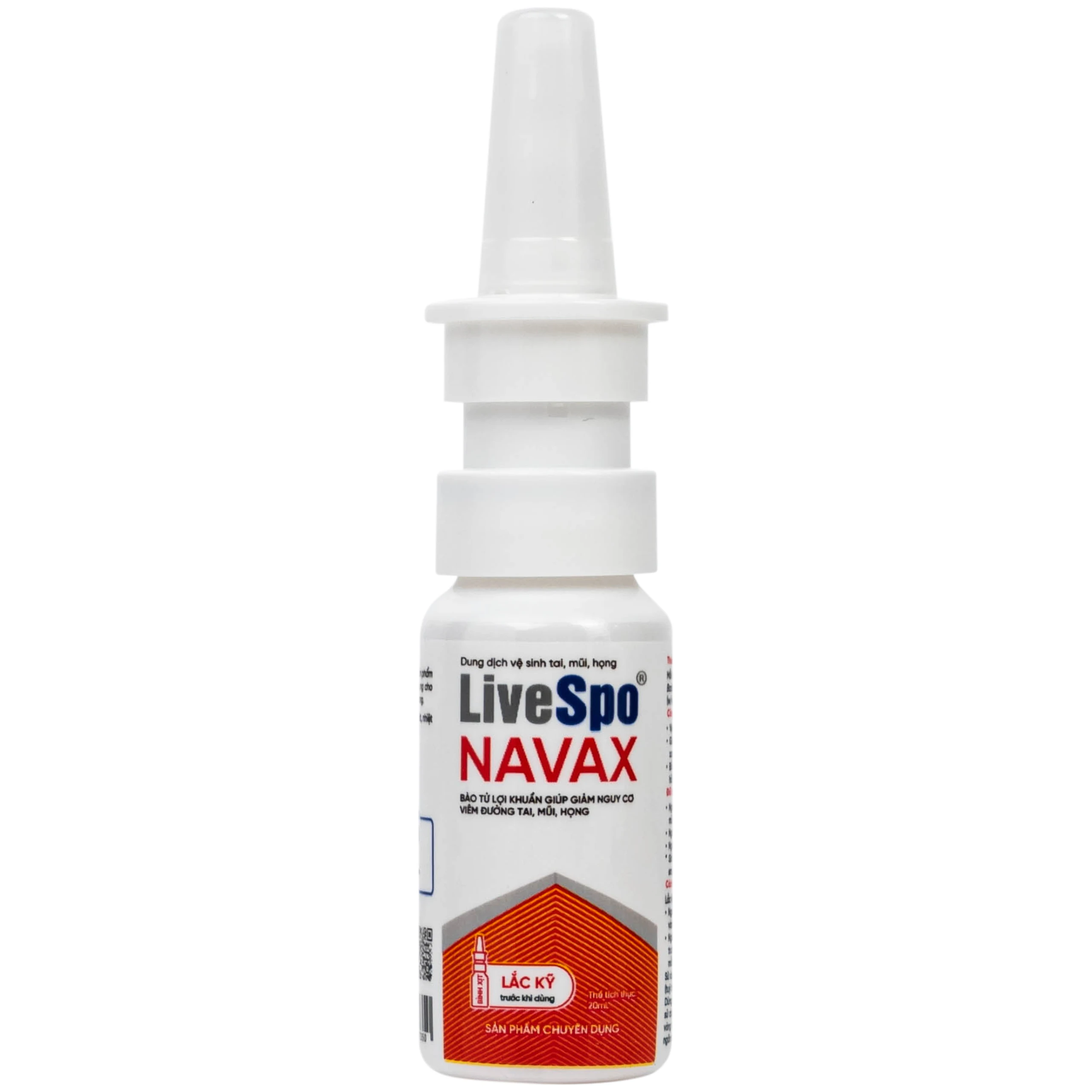 Xịt vệ sinh tai mũi họng Livespo Navax 20ml giảm nguy cơ viêm đường hô hấp