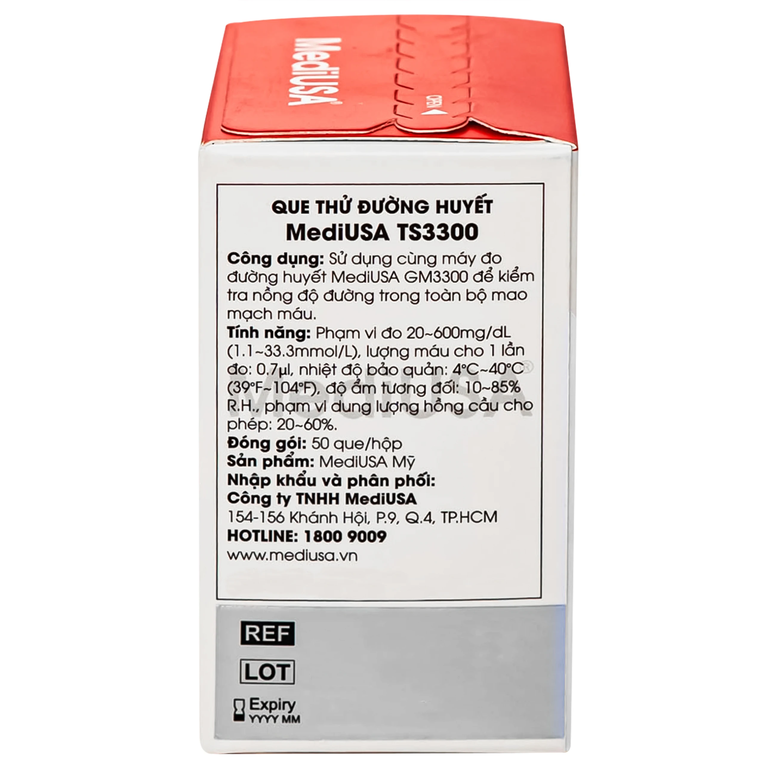 Máy đo đường huyết MediUsa GM3300 hỗ trợ theo dõi, kiểm soát lượng đường trong máu