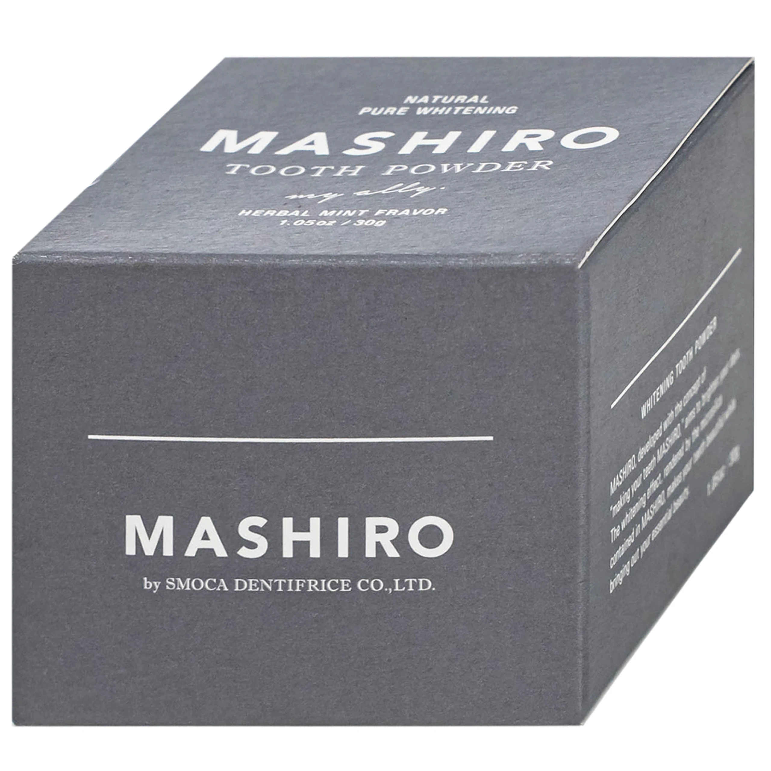 Bột đánh trắng răng hương thảo mộc bạc hà Mashiro Tooth Powder Herbal Mint Flavor 30g