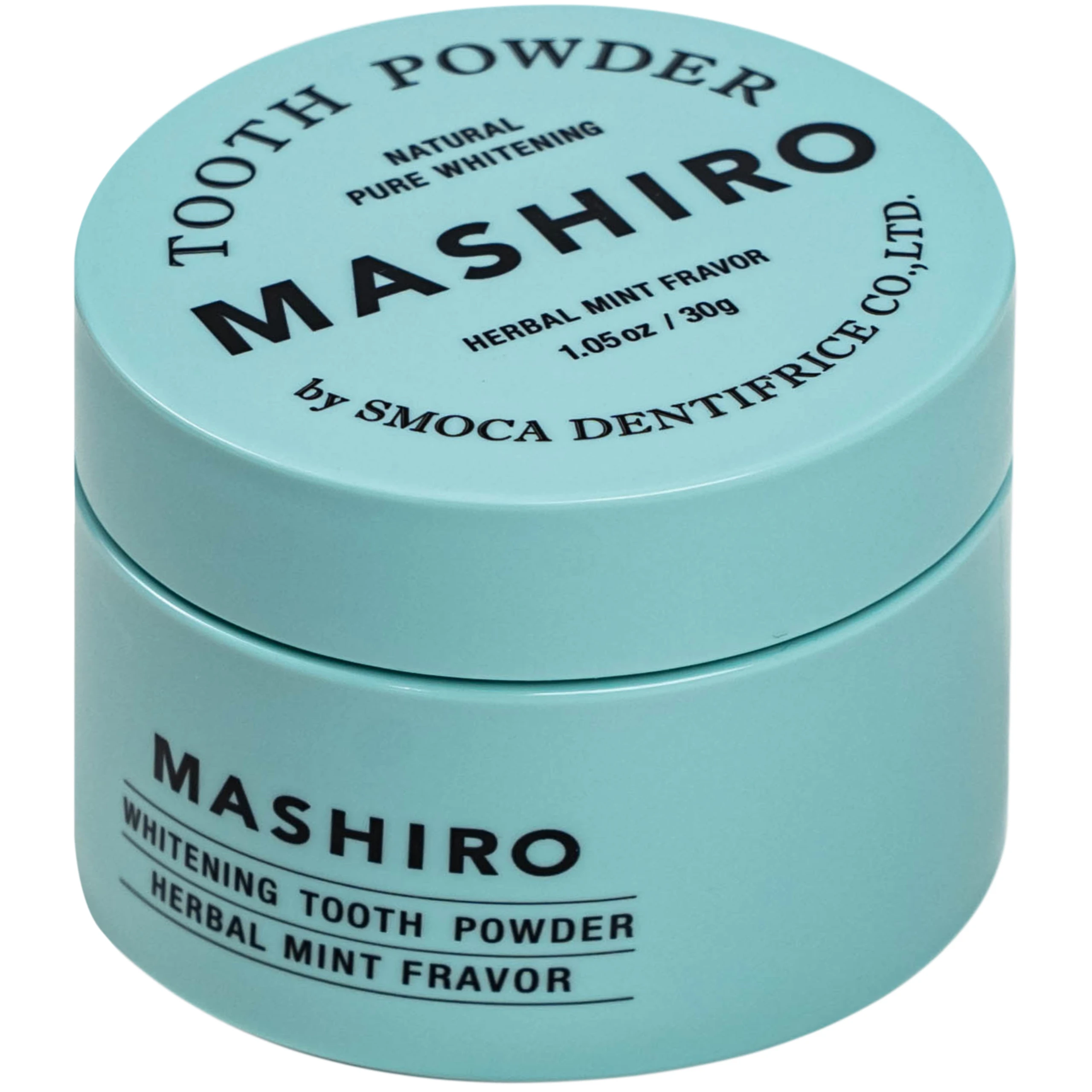 Bột đánh trắng răng hương thảo mộc bạc hà Mashiro Tooth Powder Herbal Mint Flavor 30g