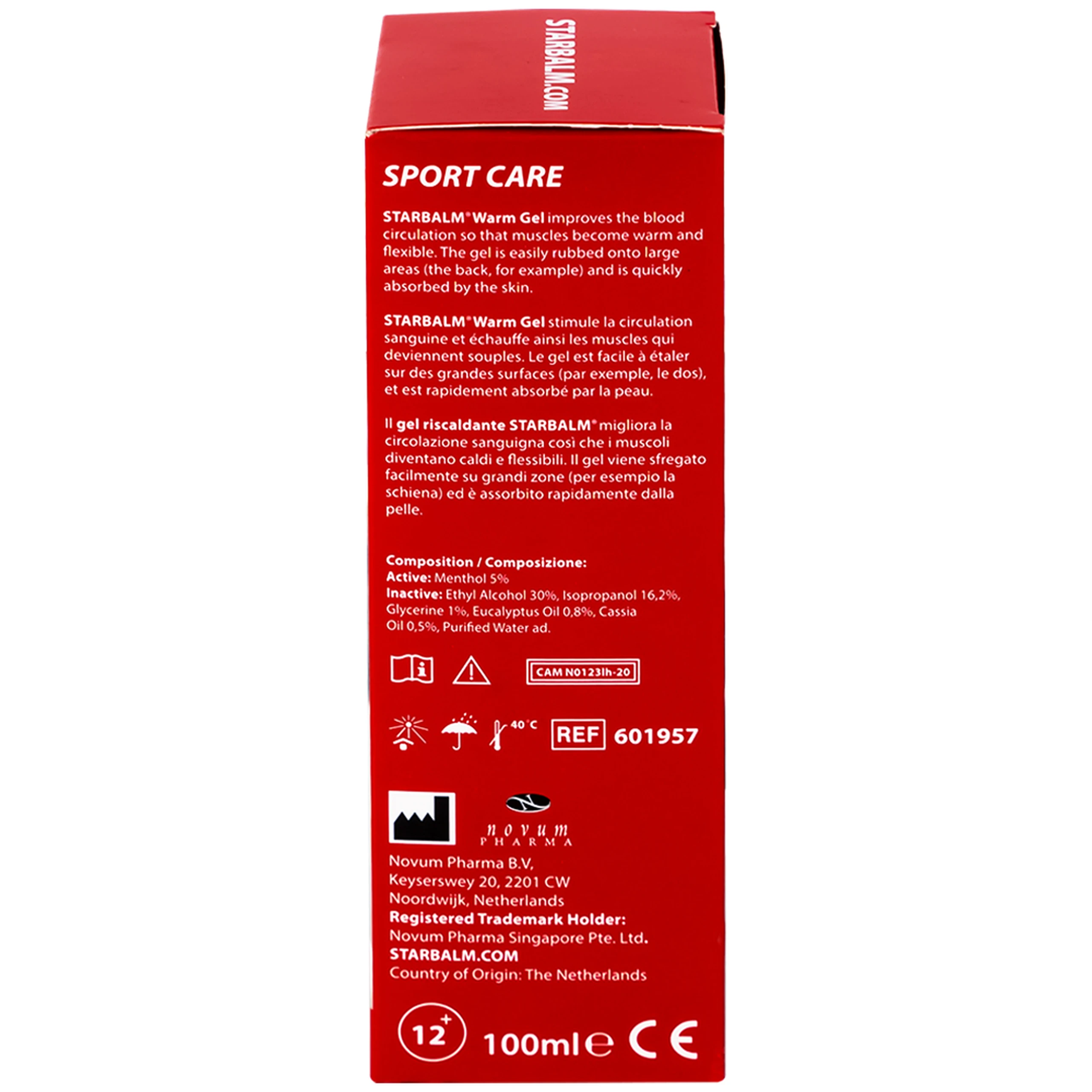 Gel nóng giảm đau Starbalm Warm Gel 100ml giúp làm nóng cơ, khớp trước và sau khi vận động