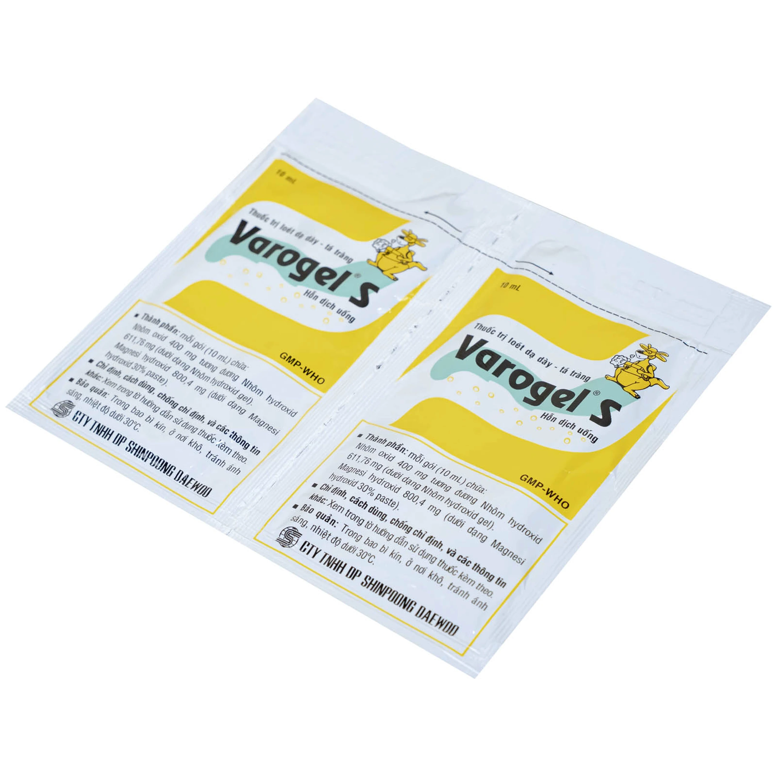 Thuốc Varogel Shinpoong Daewoo điều trị viêm loét dạ dày (20 gói x 10ml)