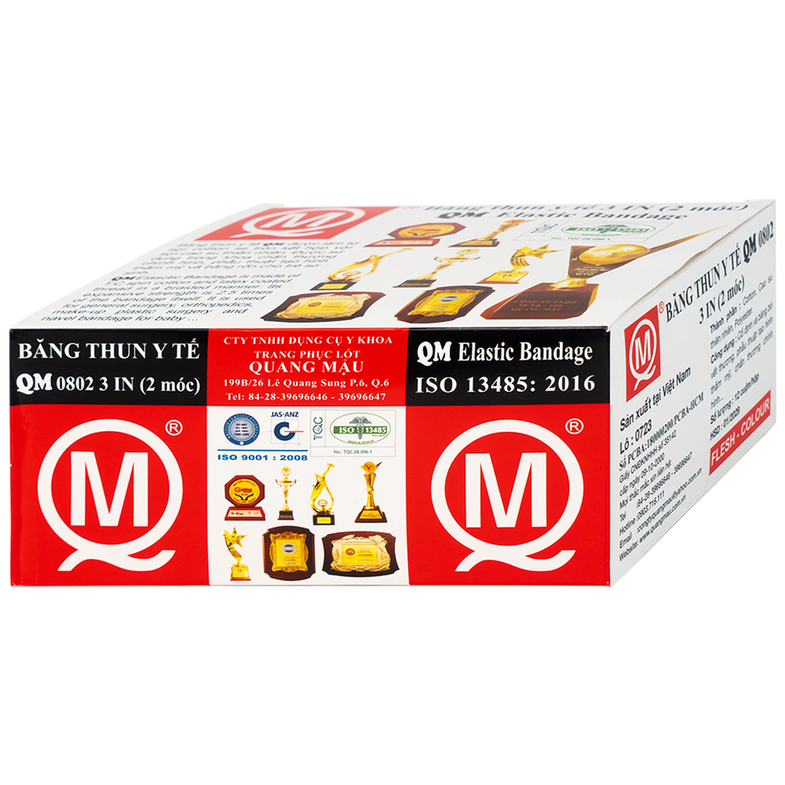 Băng thun 2 móc Quang Mậu (12 cuộn)