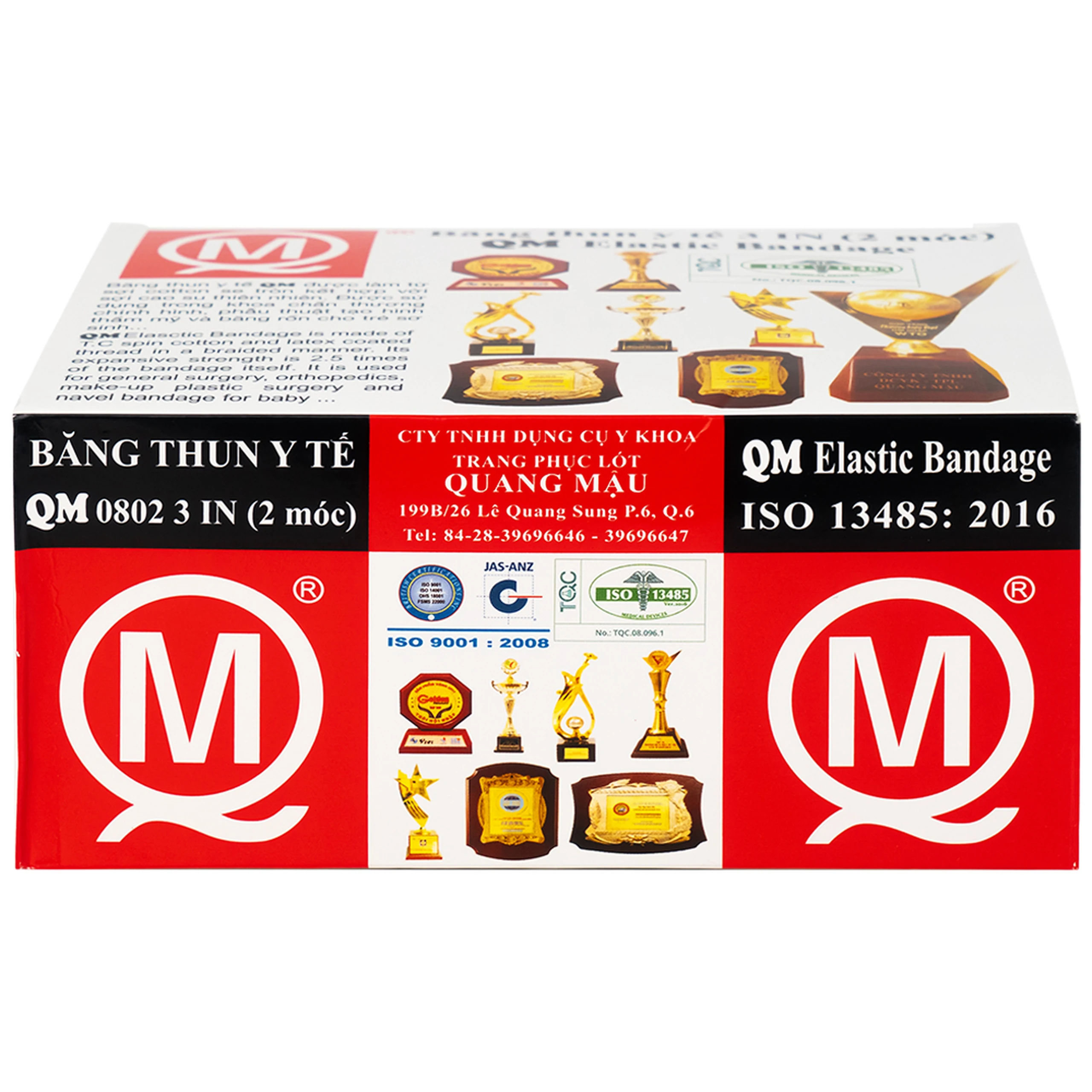 Băng thun 2 móc Quang Mậu (12 cuộn)