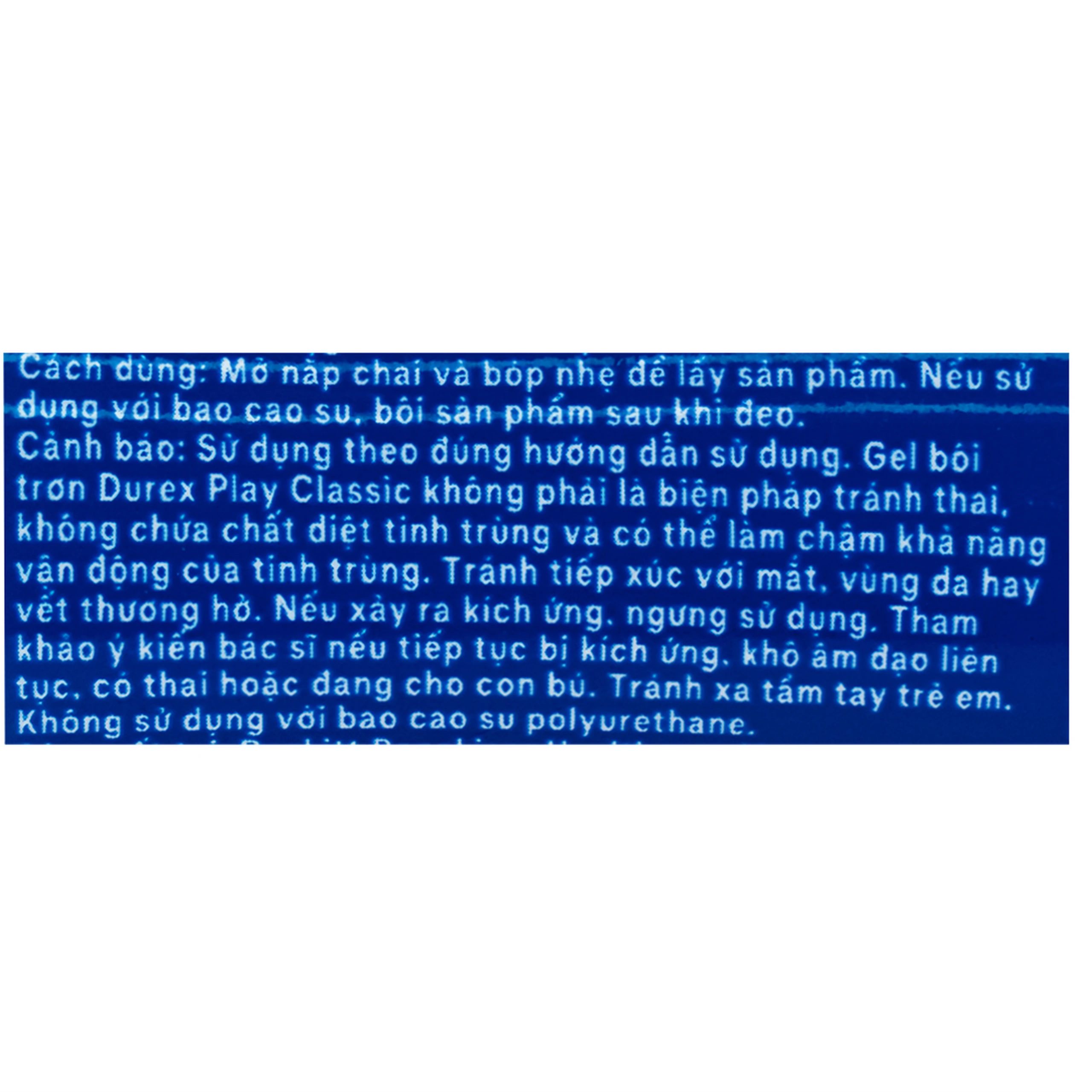 Gel bôi trơn Durex Play Classic giảm triệu chứng khô âm đạo khi quan hệ (50ml)