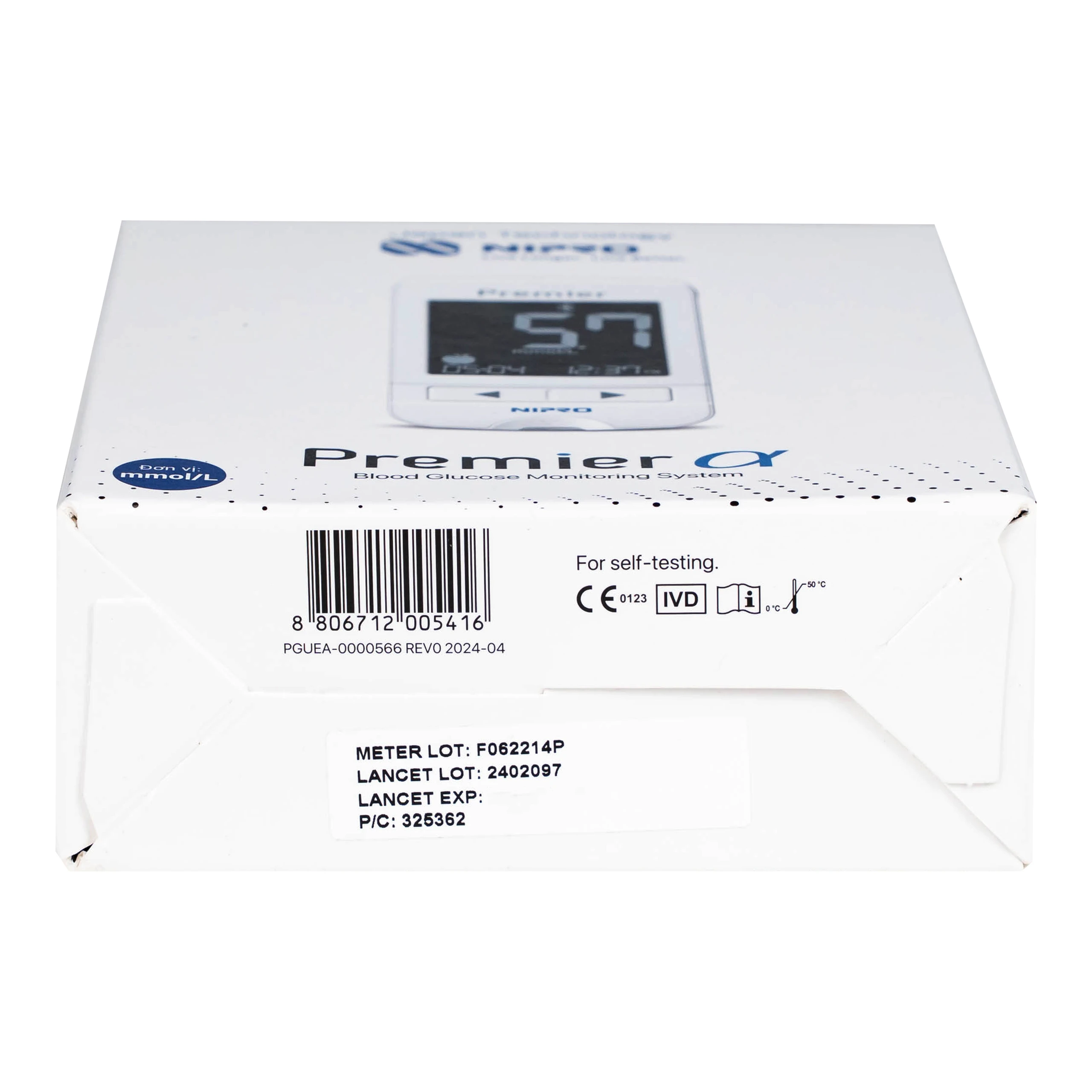 Máy đo đường huyết Nipro Premier Alpha hỗ trợ theo dõi, kiểm soát lượng đường trong máu