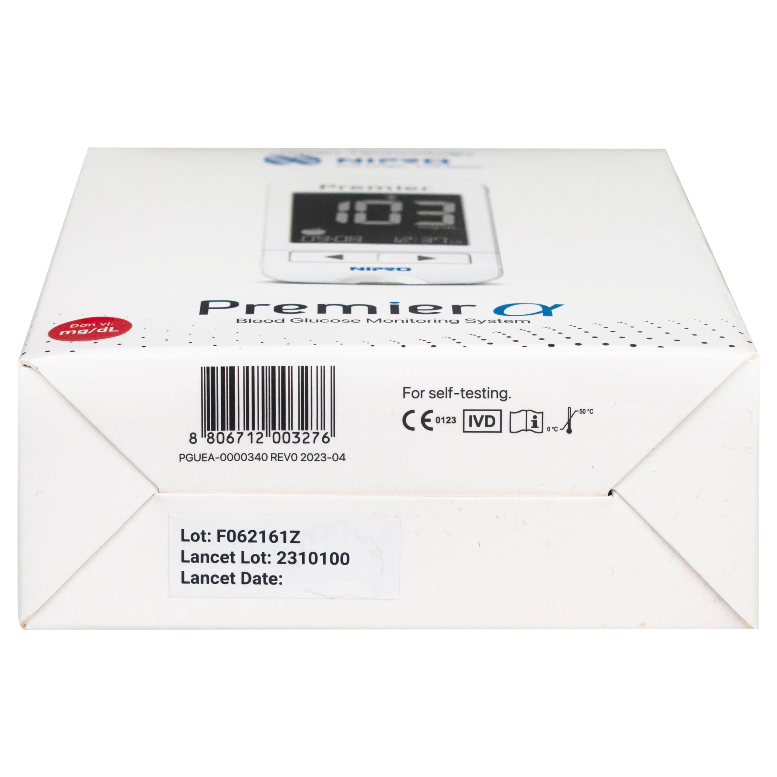 Máy đo đường huyết Nipro Premier Alpha hỗ trợ theo dõi, kiểm soát lượng đường trong máu