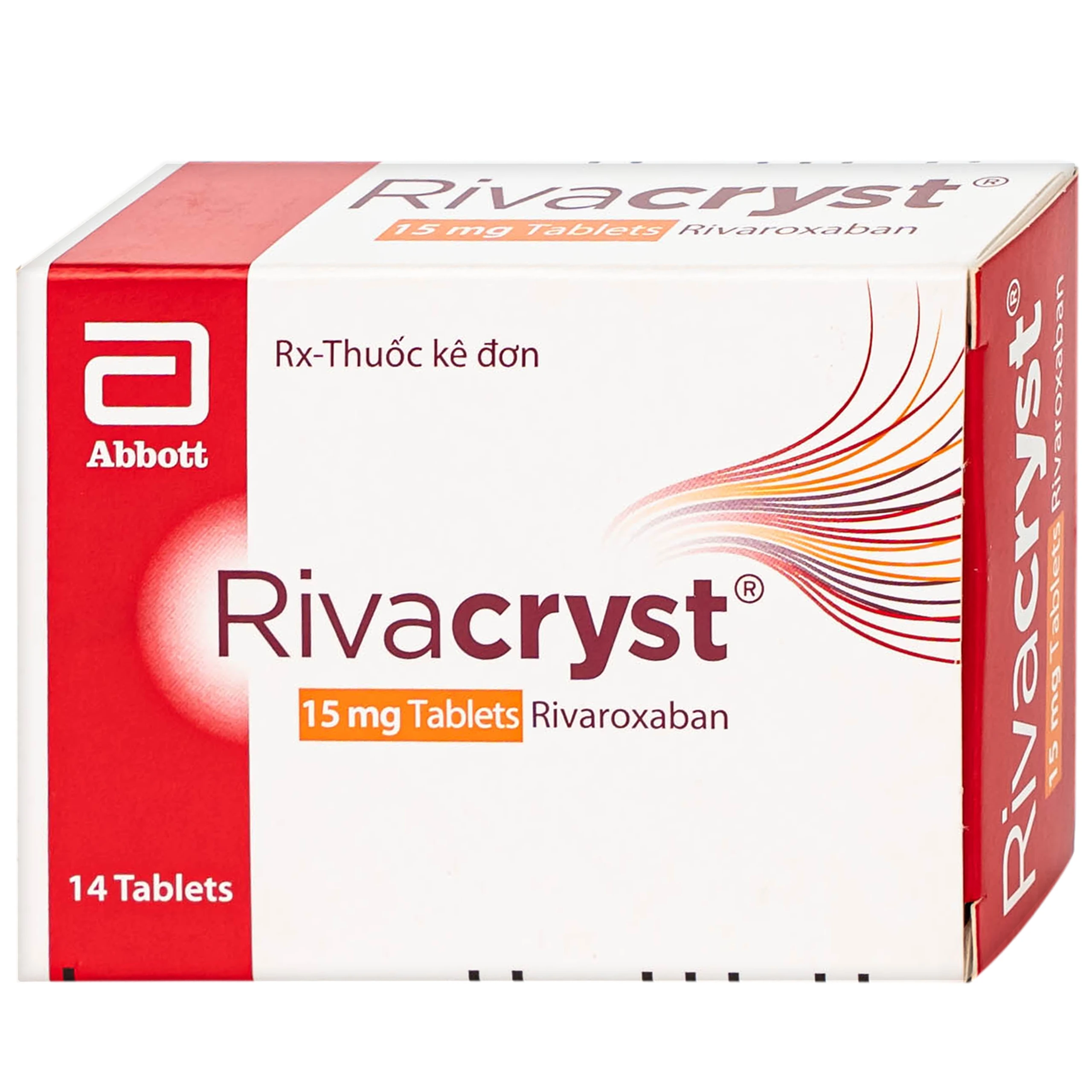 Thuốc Rivacryst 15Mg Dự Phòng Huyết Khối, Giảm Nguy Cơ Đột Quỵ  ( 1 Vỉ X 14 Viên)