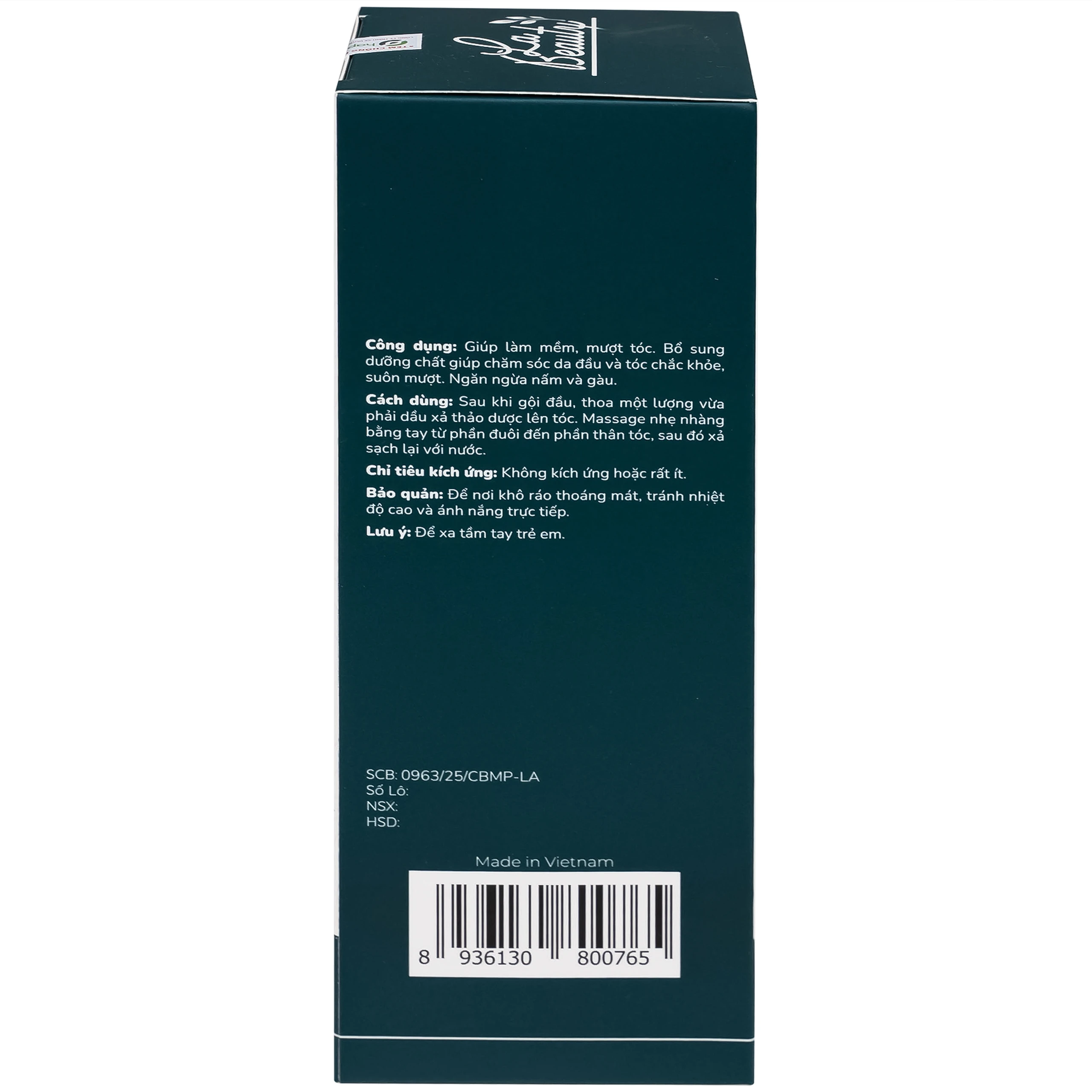 Dầu xả Thảo Dược La Beauty nuôi dưỡng da đầu, cho tóc suôn mượt (300ml)