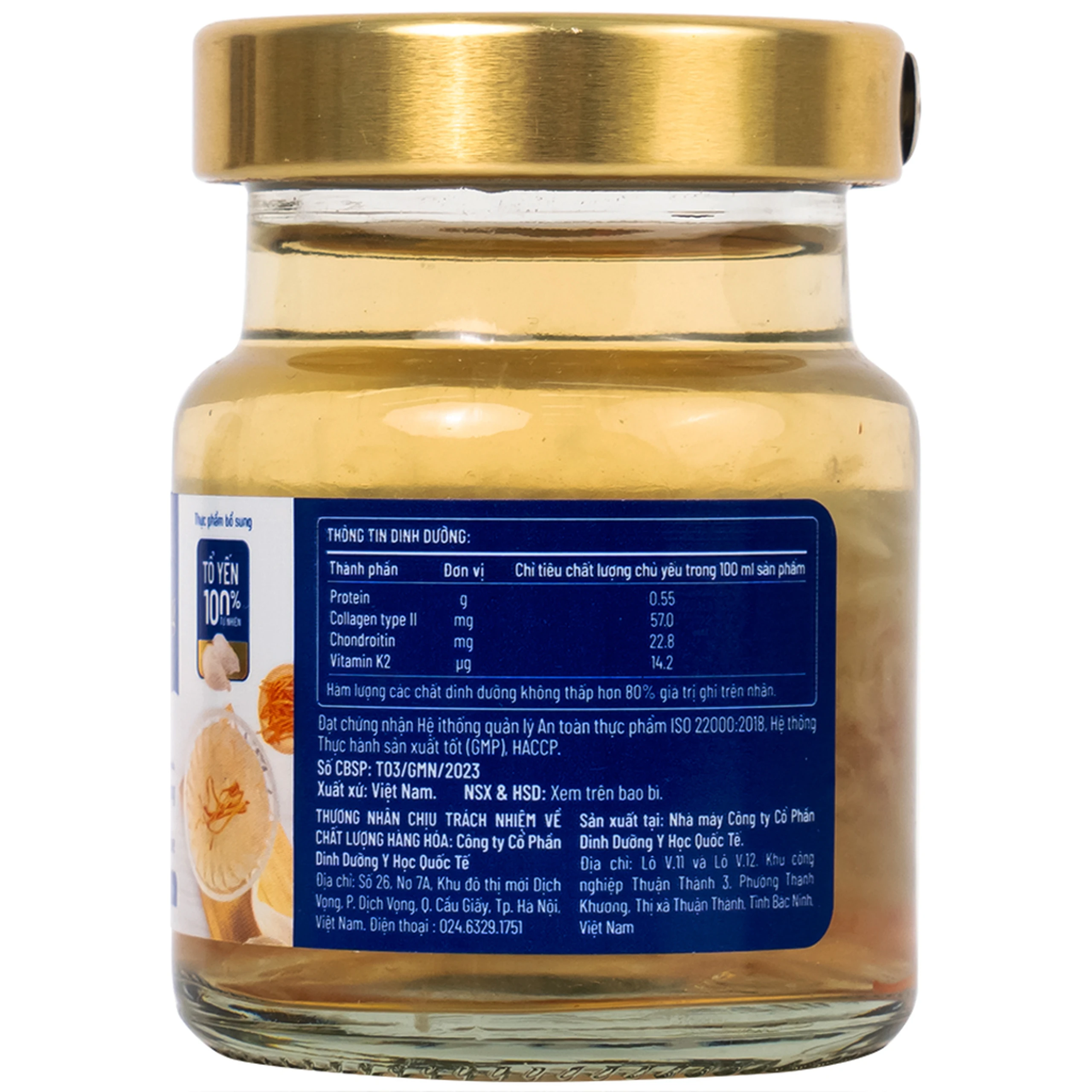 Nước Yến Sào Cao Cấp Nunest Đông Trùng Hạ Thảo 15% Yến (6 hũ x 70ml)