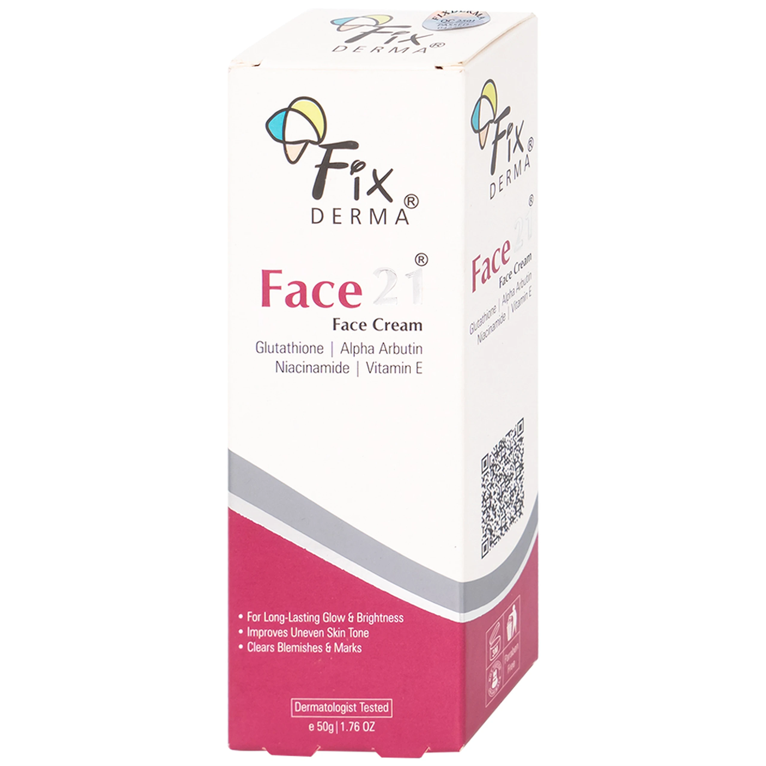 Kem dưỡng ẩm sáng da Fixderma Face21 Face Cream 50g