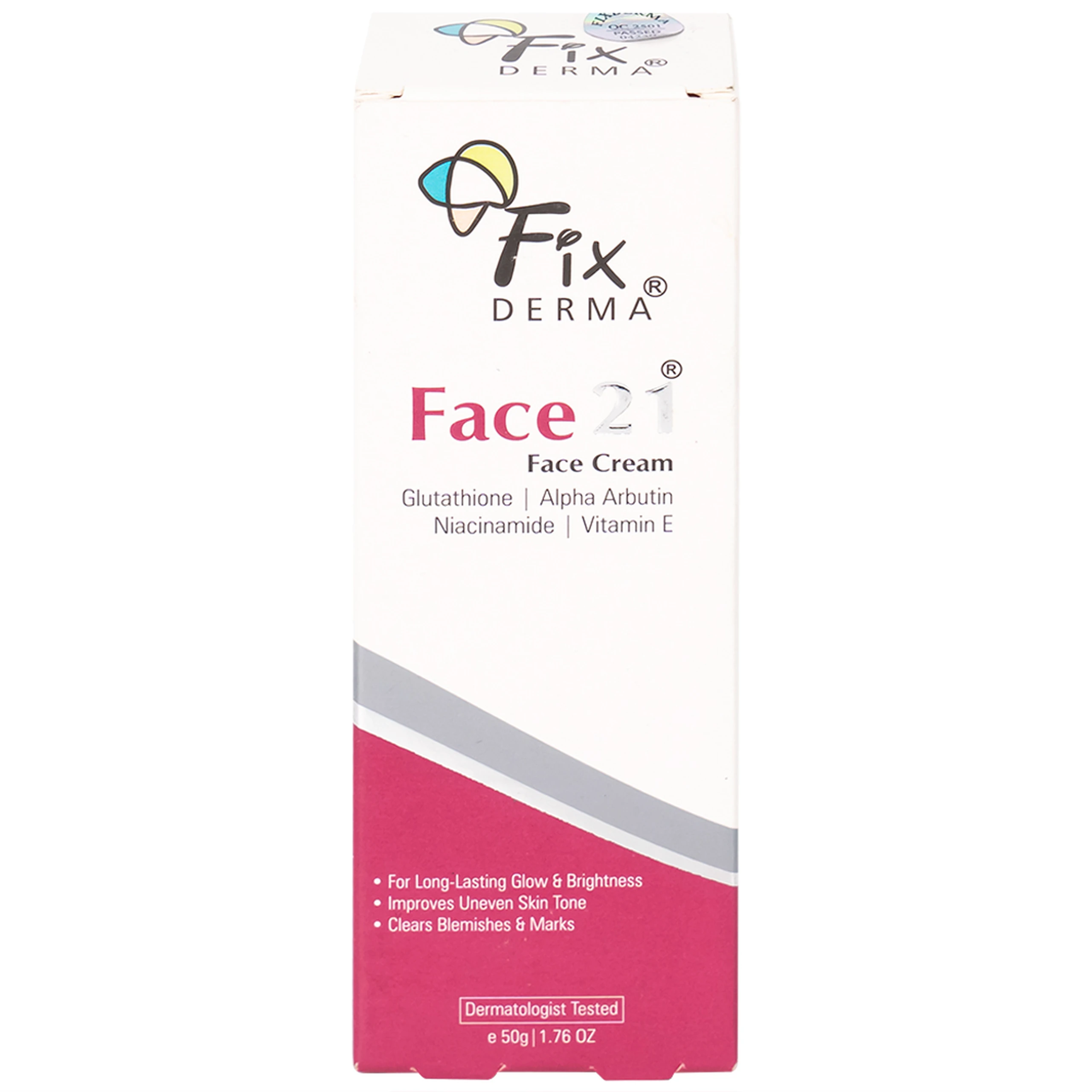 Kem dưỡng ẩm sáng da Fixderma Face21 Face Cream 50g