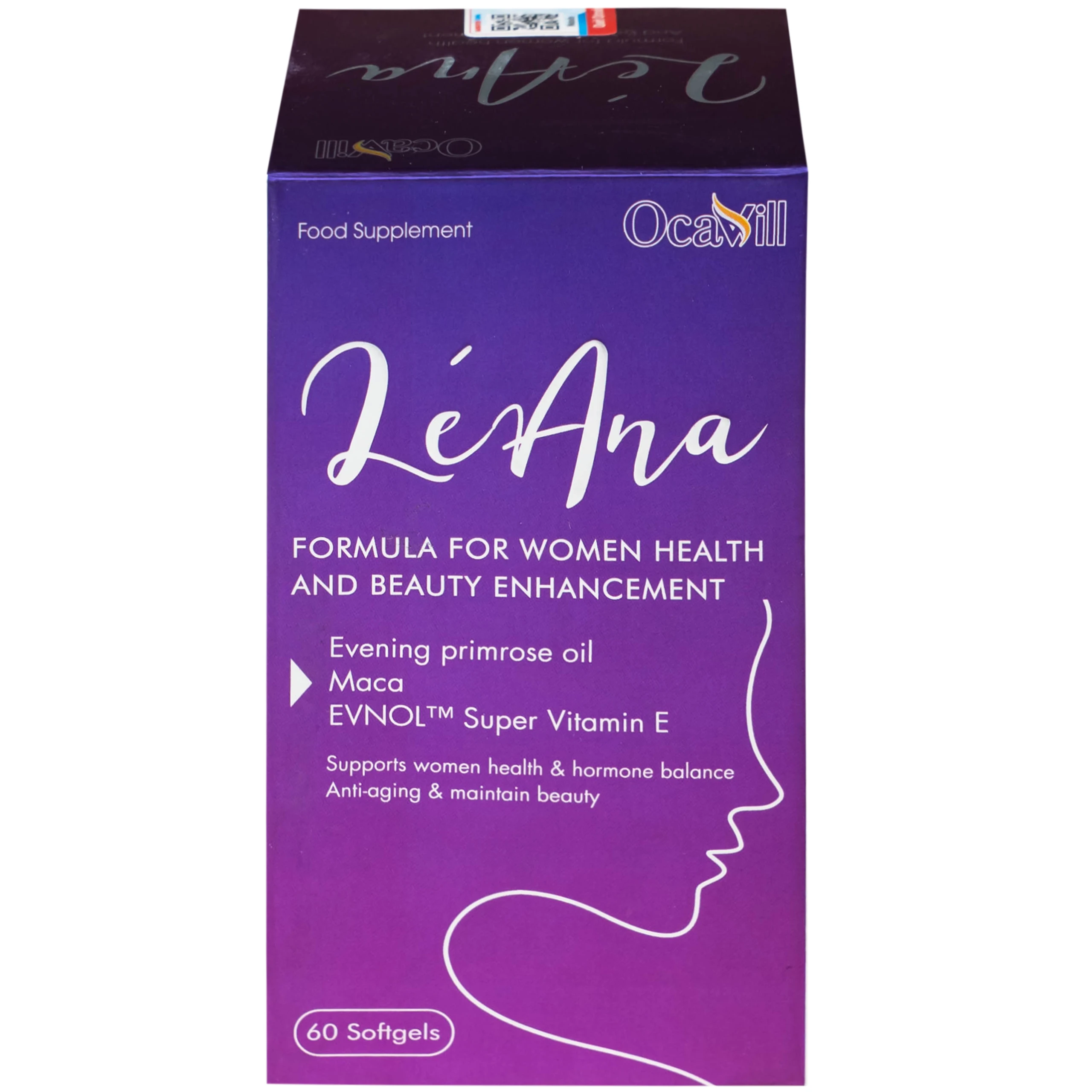 Viên uống hỗ trợ cân bằng nội tiết tố, cải thiện triệu chứng tiền mãn kinh LéAna Ocavill (60 viên)