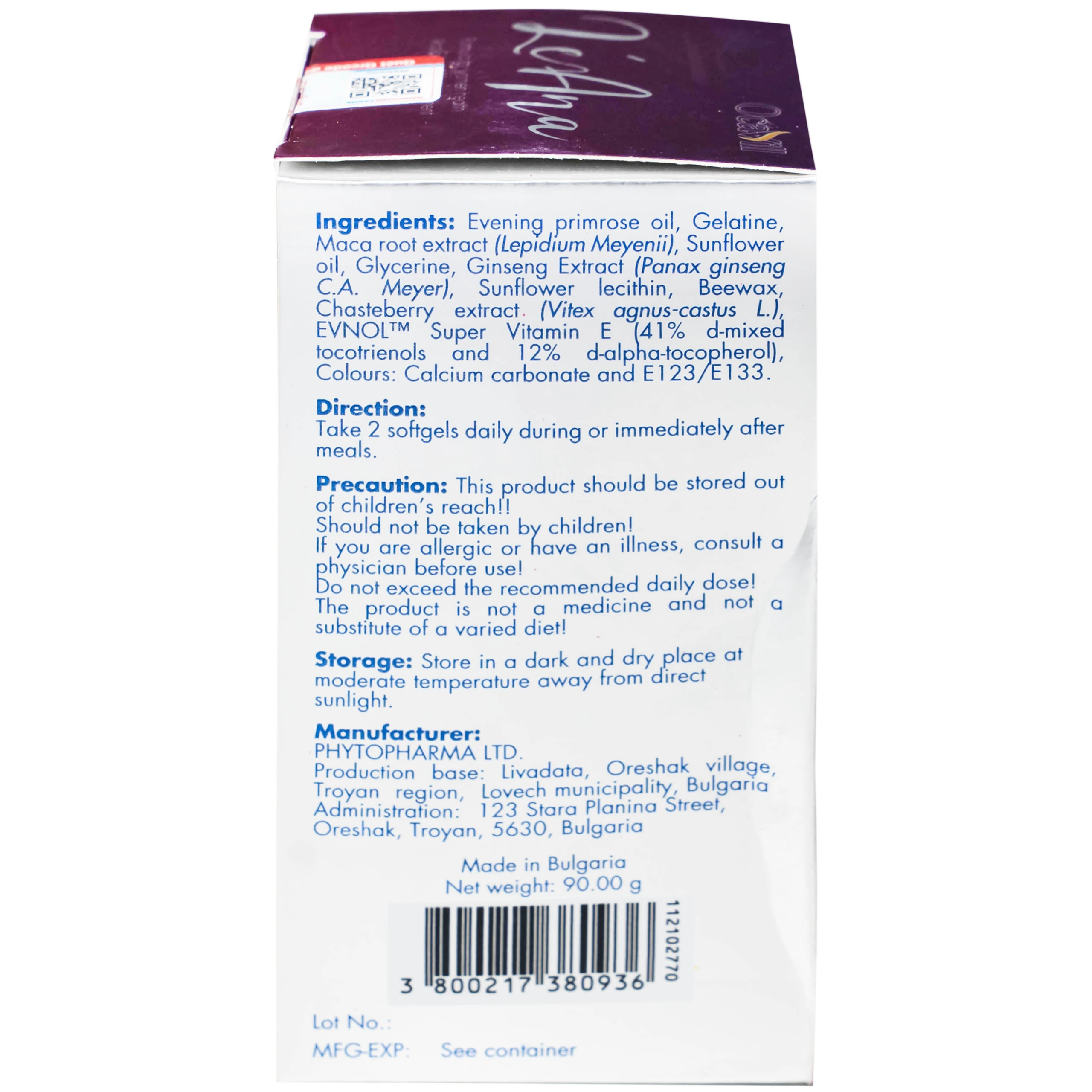Viên uống hỗ trợ cân bằng nội tiết tố, cải thiện triệu chứng tiền mãn kinh LéAna Ocavill (60 viên)