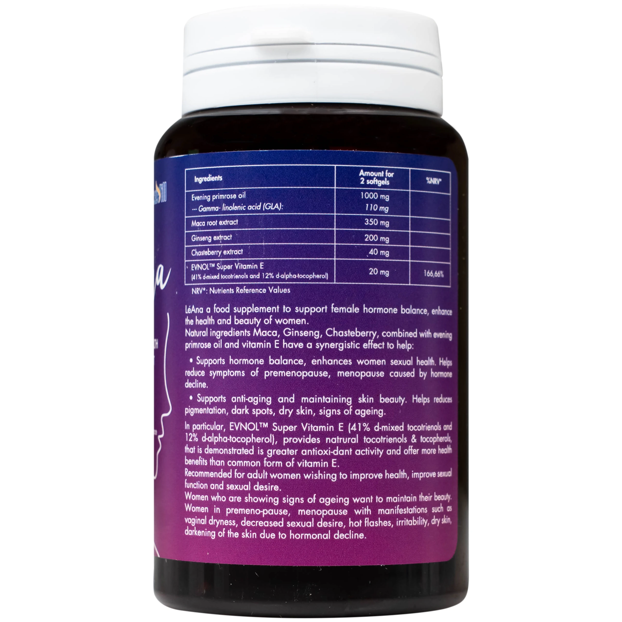 Viên uống hỗ trợ cân bằng nội tiết tố, cải thiện triệu chứng tiền mãn kinh LéAna Ocavill (60 viên)