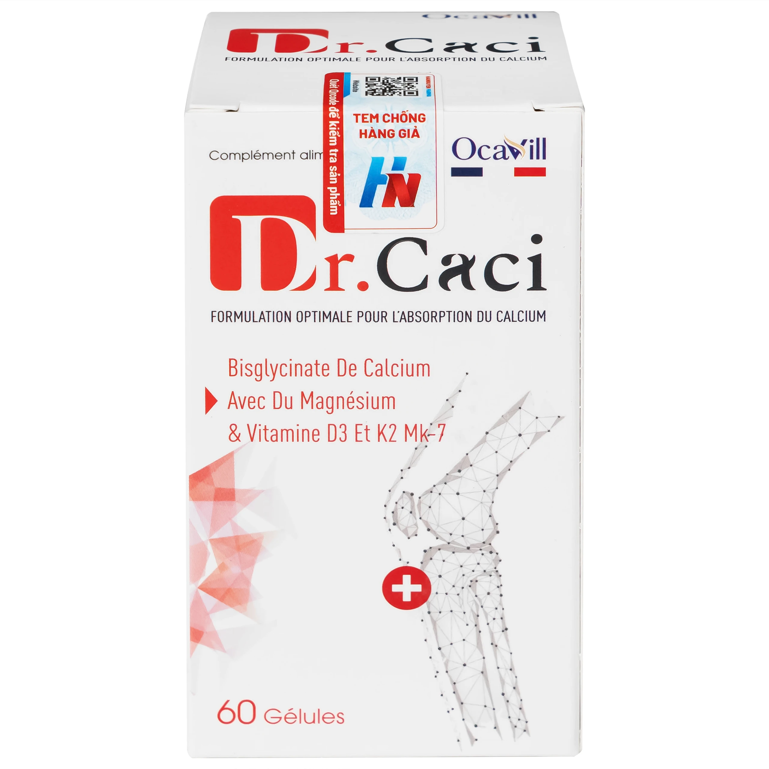 Viên uống giúp xương và răng chắc khỏe, giảm nguy cơ loãng xương Dr. Caci Ocavill (60 viên)