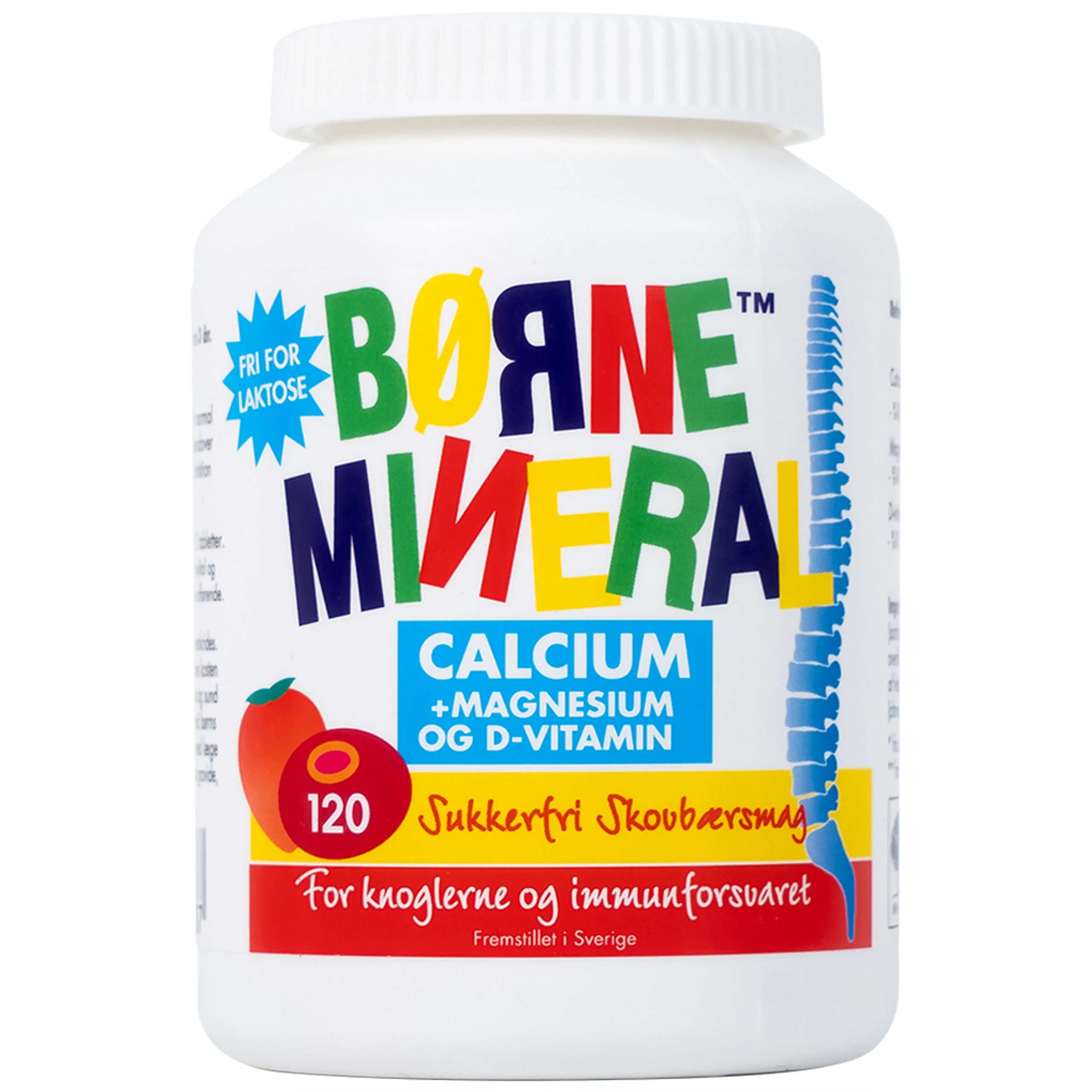 Viên nhai giúp tăng chiều cao, giảm nguy cơ còi xương cho trẻ em Borne Mineral New Nordic (120 viên)