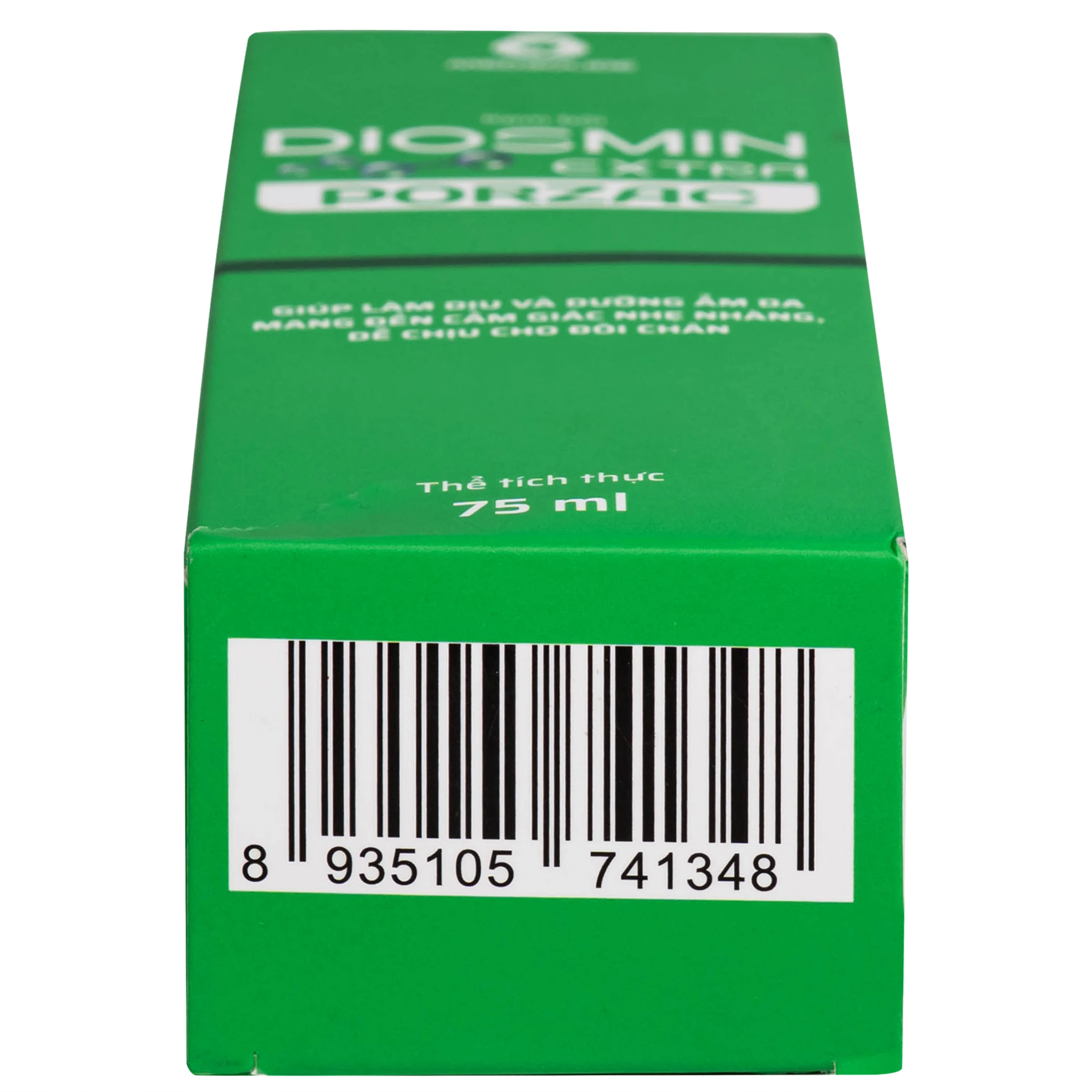 Gel bôi ngừa suy giãn tĩnh mạch, phù, nặng chân Diosmin Extra Porzac 75ml