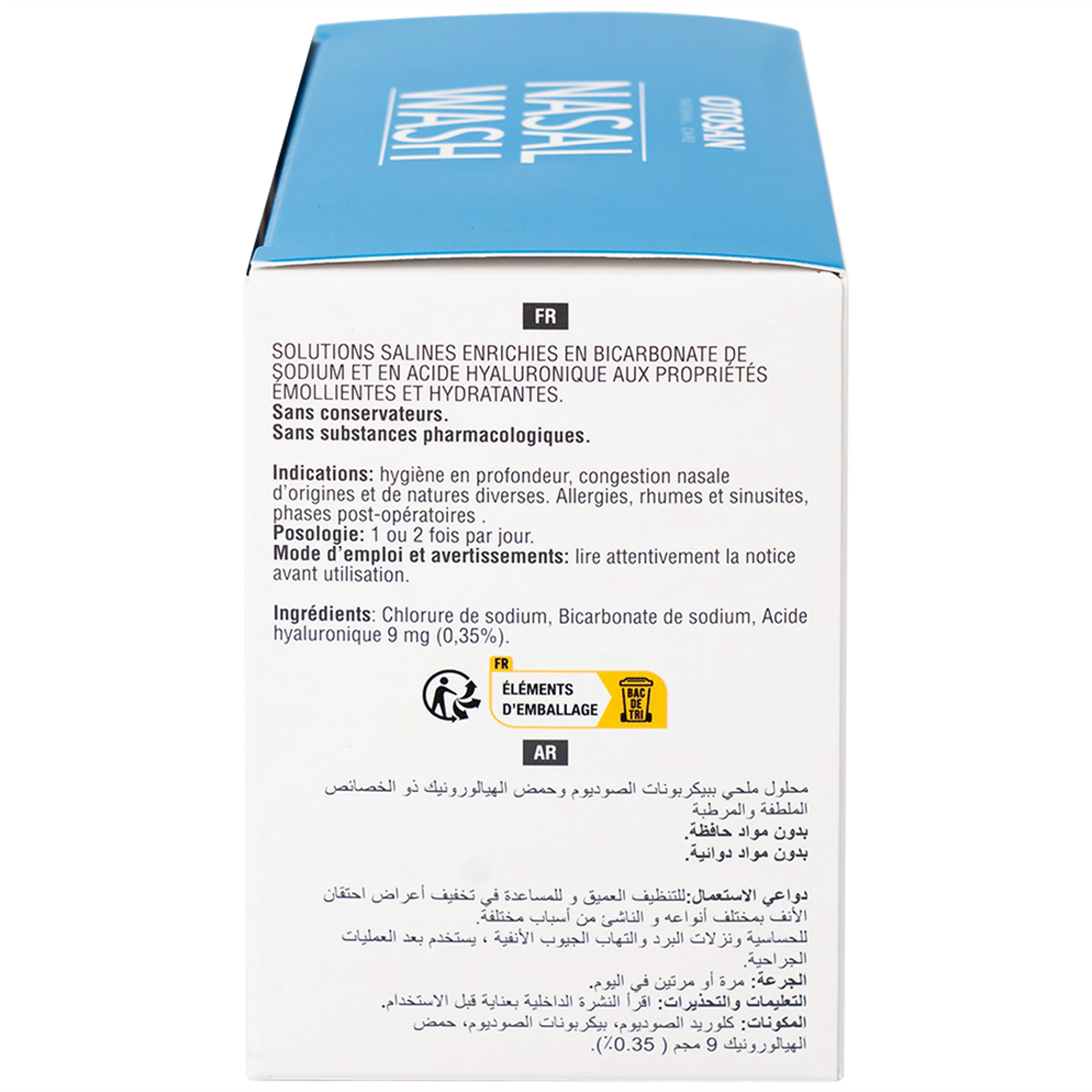 Muối rửa mũi xoang Otosan Nasal Wash (30 gói) làm sạch sâu, ngừa viêm xoang, viêm mũi dành cho trẻ từ 1 tuổi trở lên