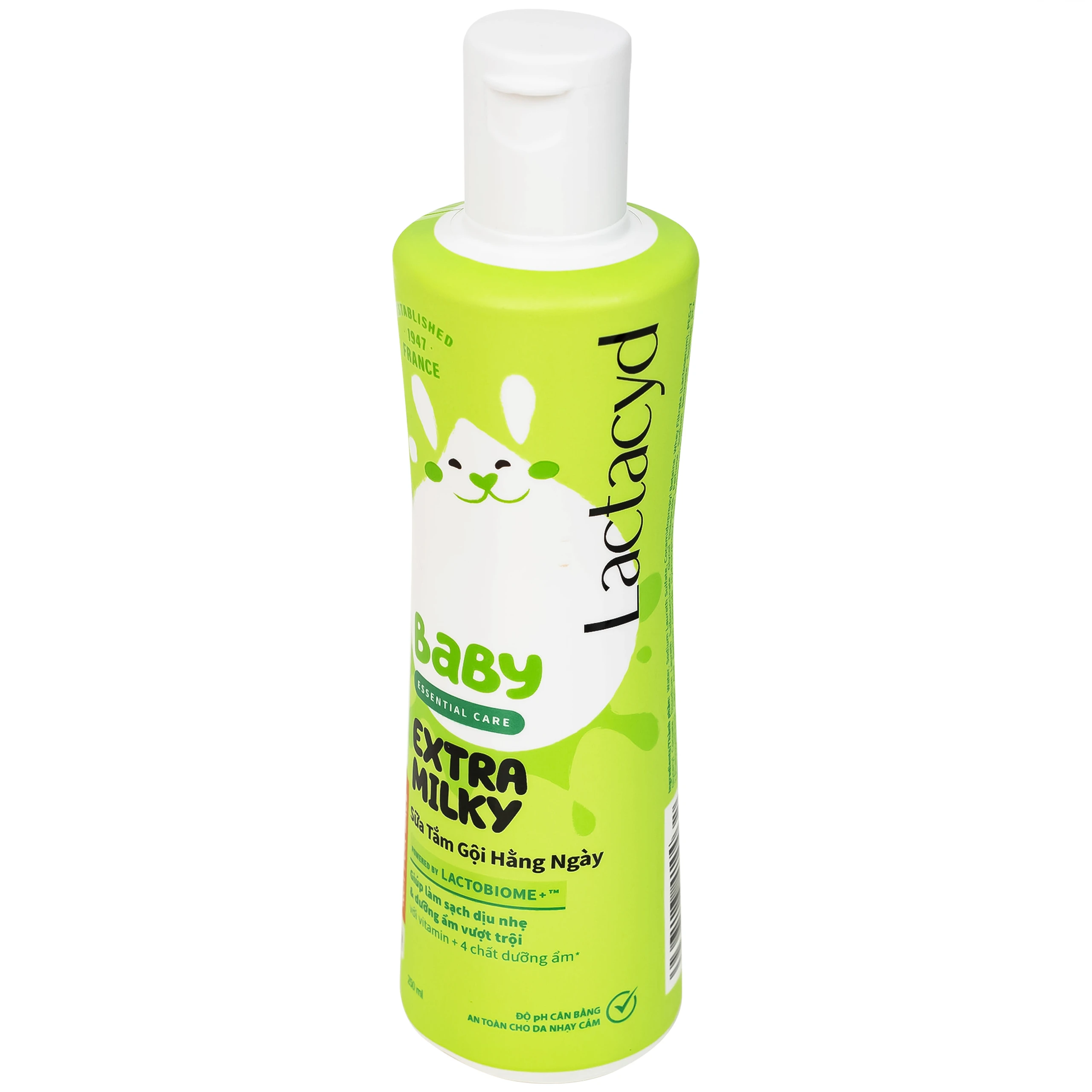 Sữa tắm gội cho bé Lactacyd Baby Extra Milky bảo vệ, nuôi dưỡng da và tóc (250ml)