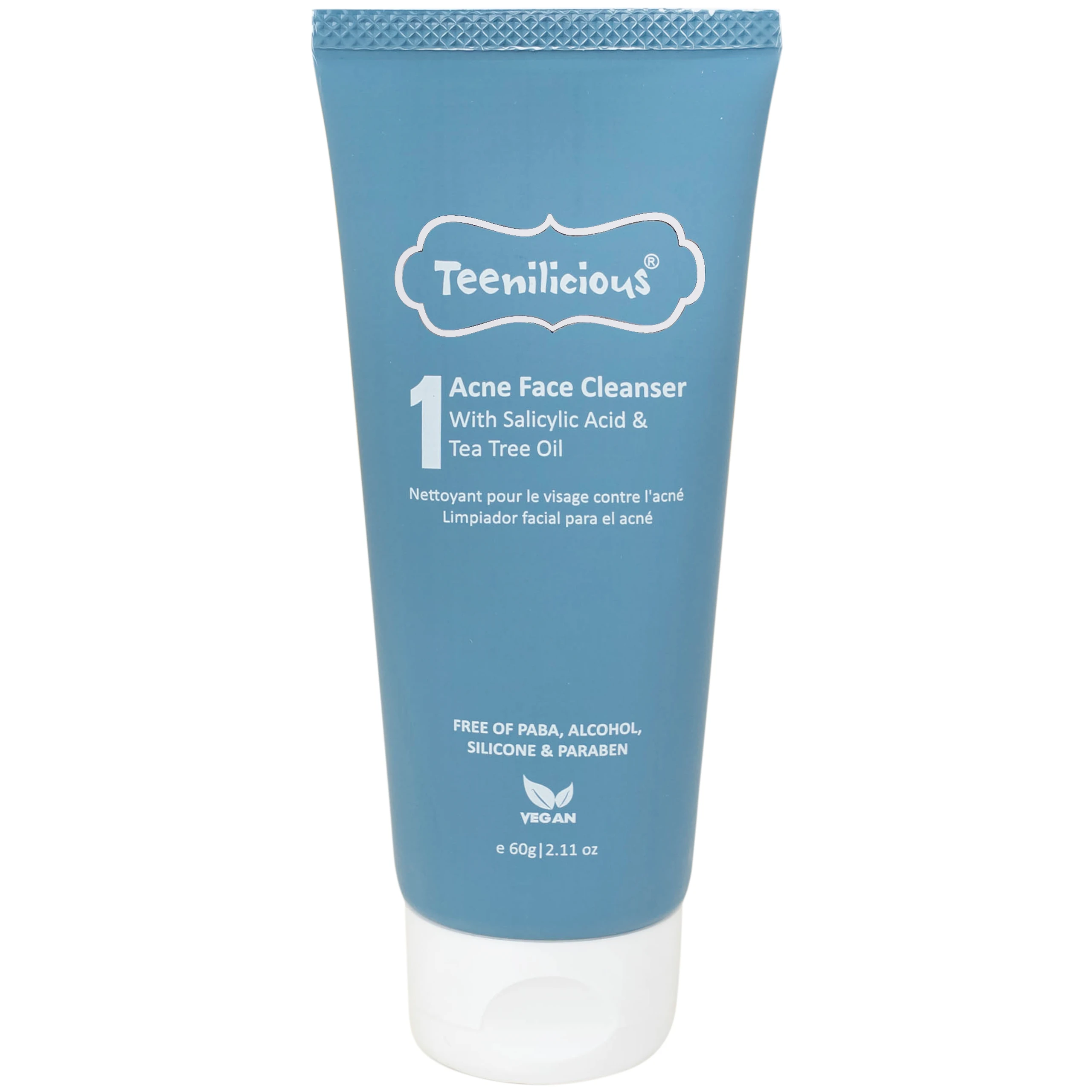 Gel rửa mặt ngừa mụn, sạch bã nhờn Teenilicious 60g