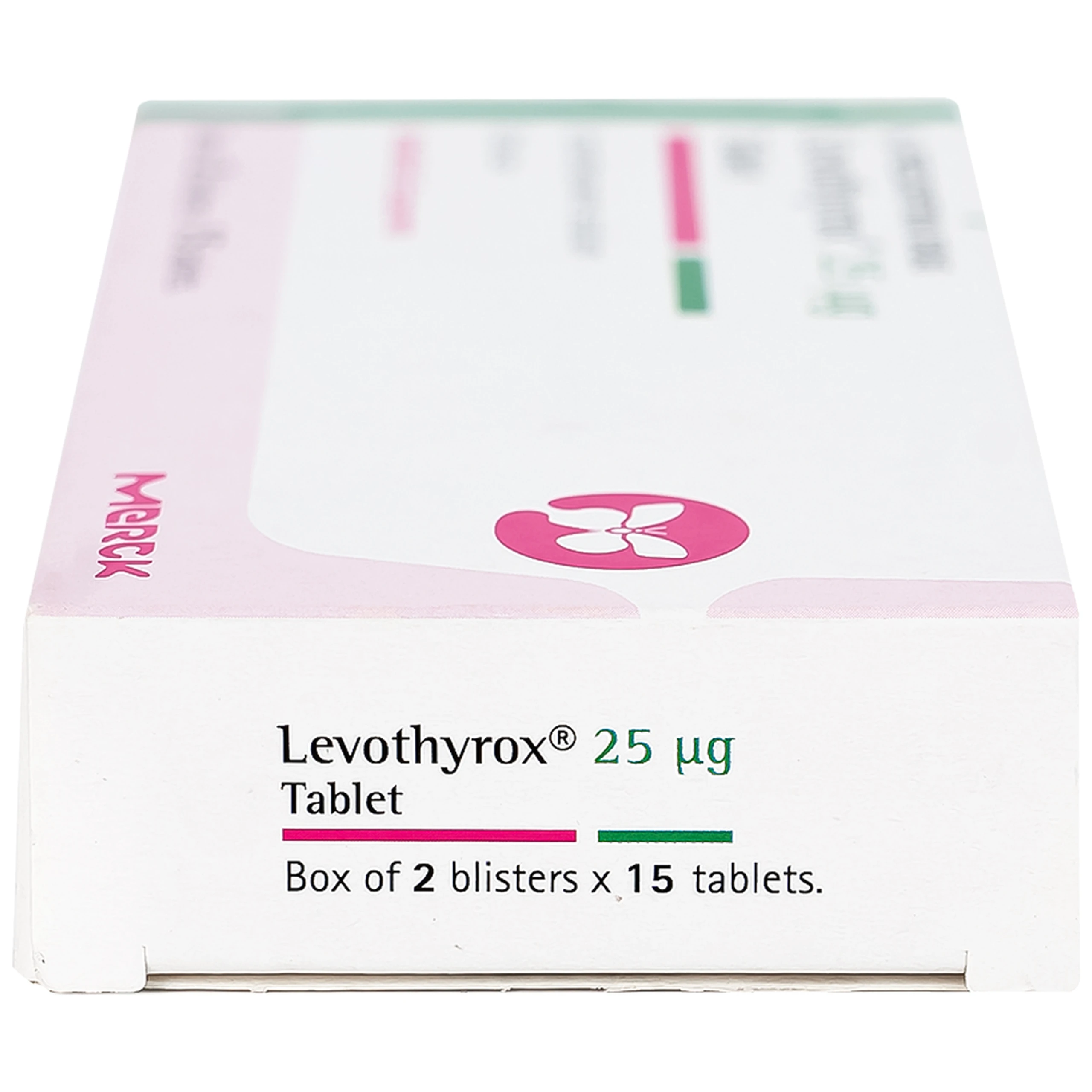 Thuốc Levothyrox 25µg Merck điều trị bướu giáp đơn thuần lành tính (2 vỉ x 15 viên)