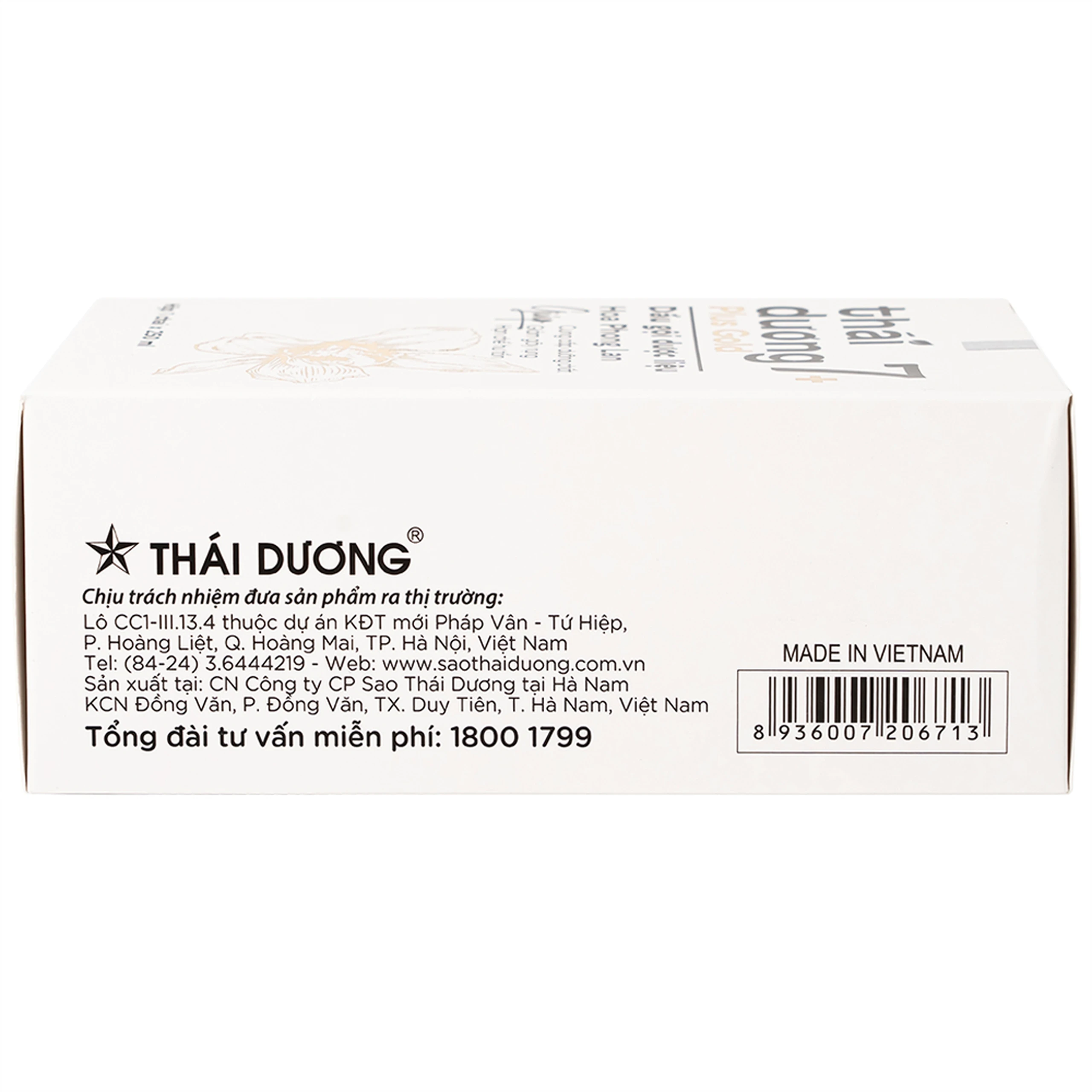 Dầu gội dược liệu Thái Dương 7 Plus Gold ngừa rụng tóc, giảm ngứa 250ml