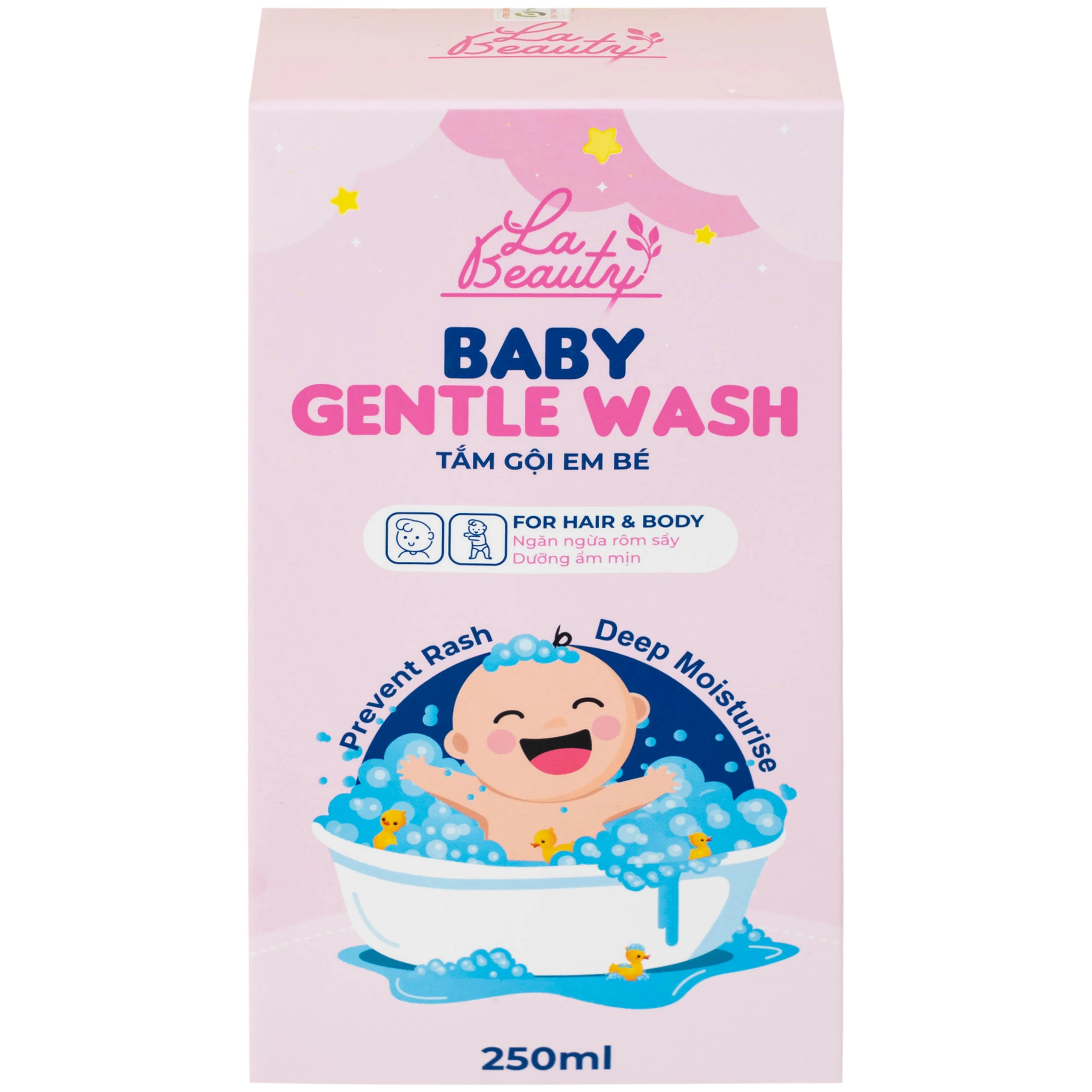 Sữa tắm gội cho bé La Beauty Baby Gentle Wash dịu nhẹ, không kích ứng da (250ml)
