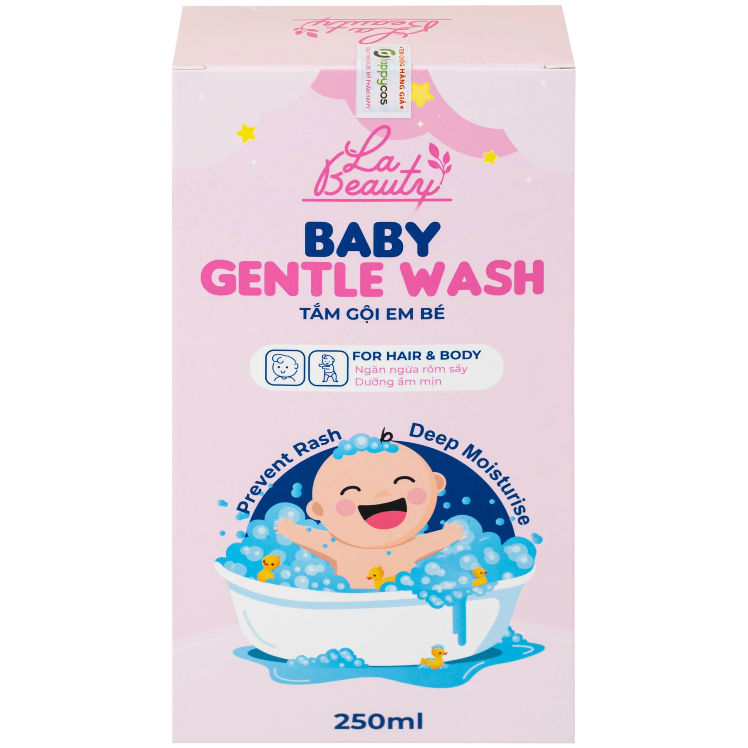 Sữa tắm gội cho bé La Beauty Baby Gentle Wash dịu nhẹ, không kích ứng da (250ml)