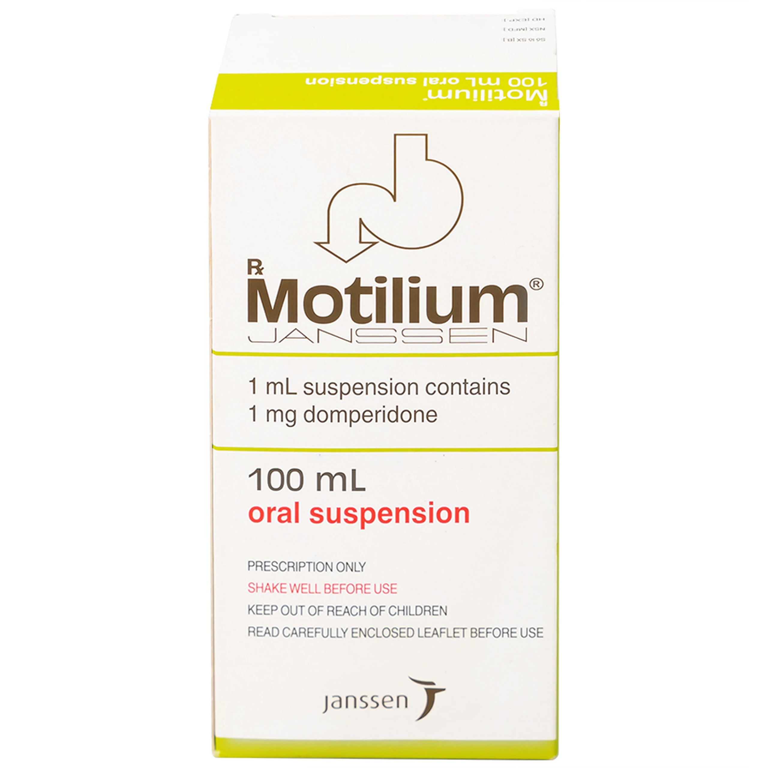 Hỗn dịch uống Motilium Janssen điều trị triệu chứng nôn và buồn nôn (100ml)