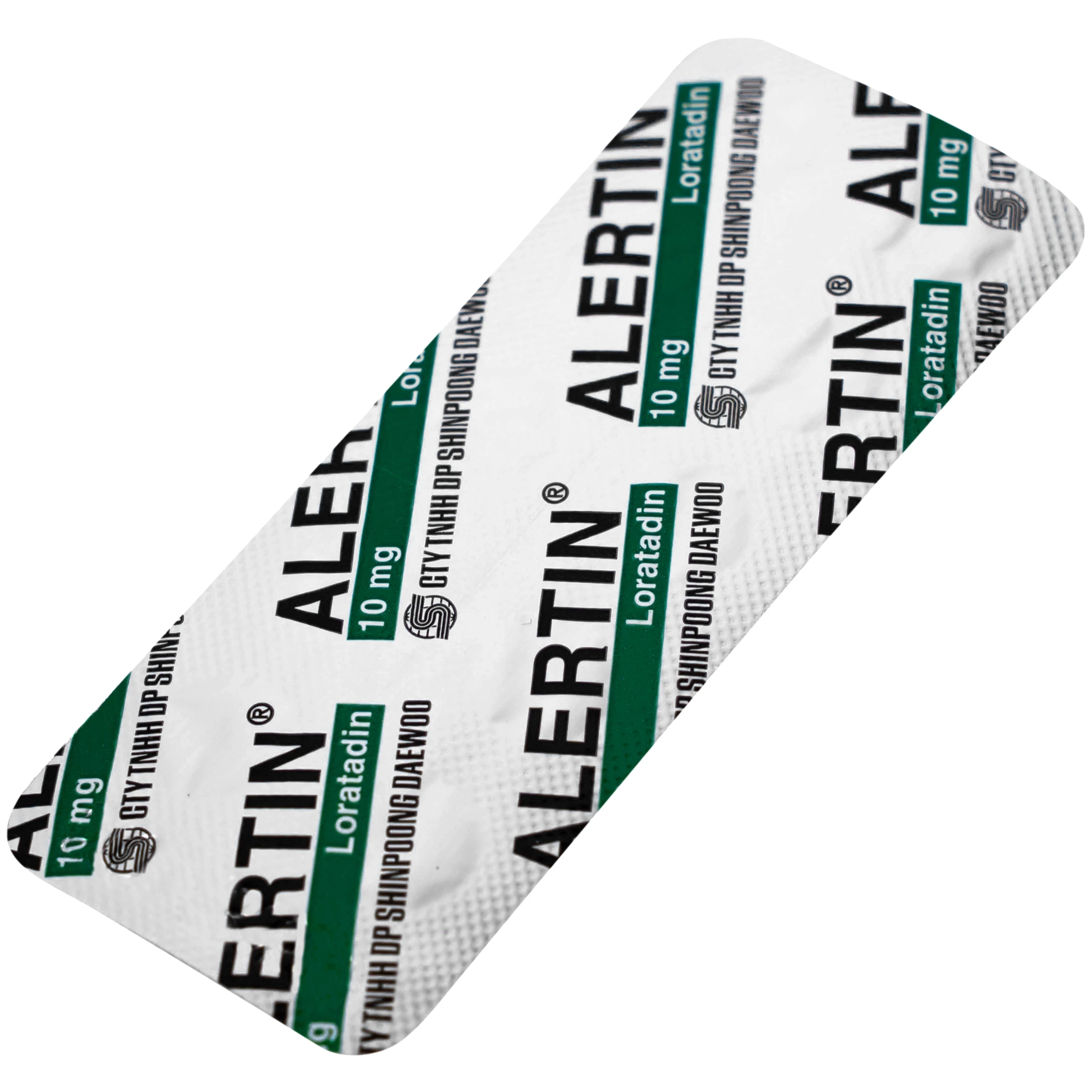 Thuốc Alertin 10mg Shinpoong Deawoo chỉ định trong trường hợp viêm mũi dị ứng, viêm kết mạc dị ứng (3 vỉ x 10 viên)