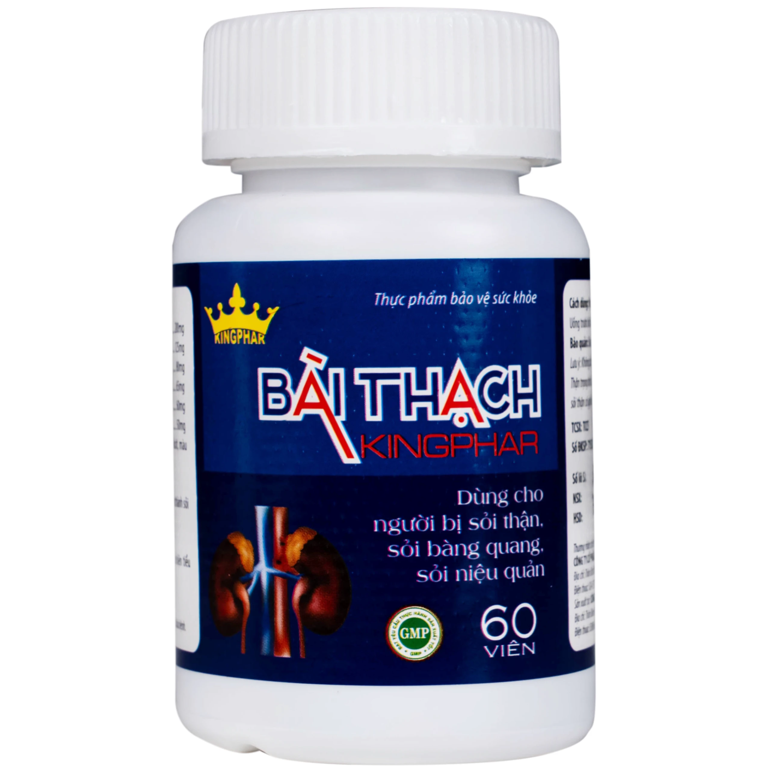 Viên uống giúp lợi tiểu, hỗ trợ bài tiết cặn sỏi giảm sỏi tiết niệu Bài Thạch Kingphar (60 viên)