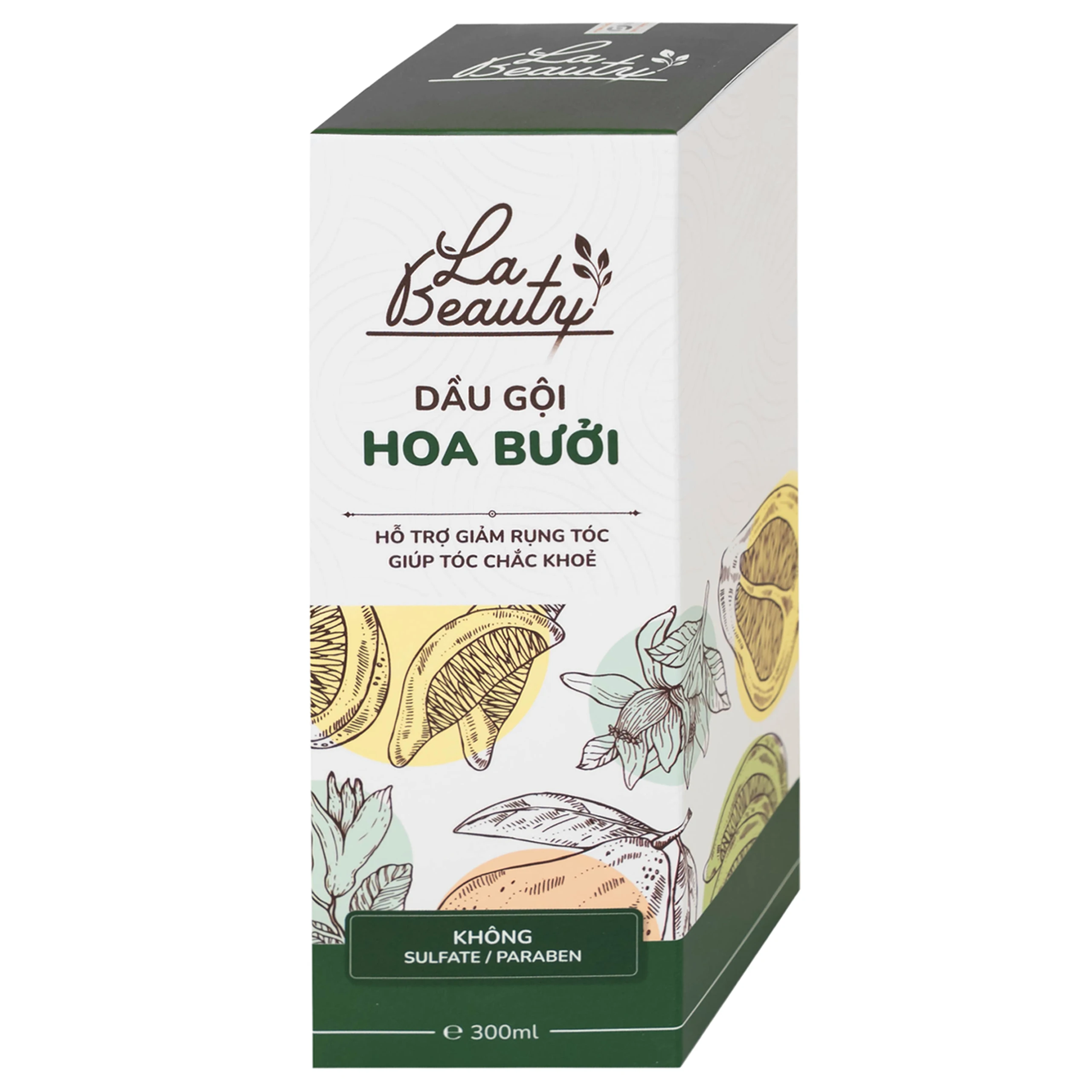 Dầu gội Hoa Bưởi La Beauty giảm gãy rụng, kích thích mọc tóc (300ml)