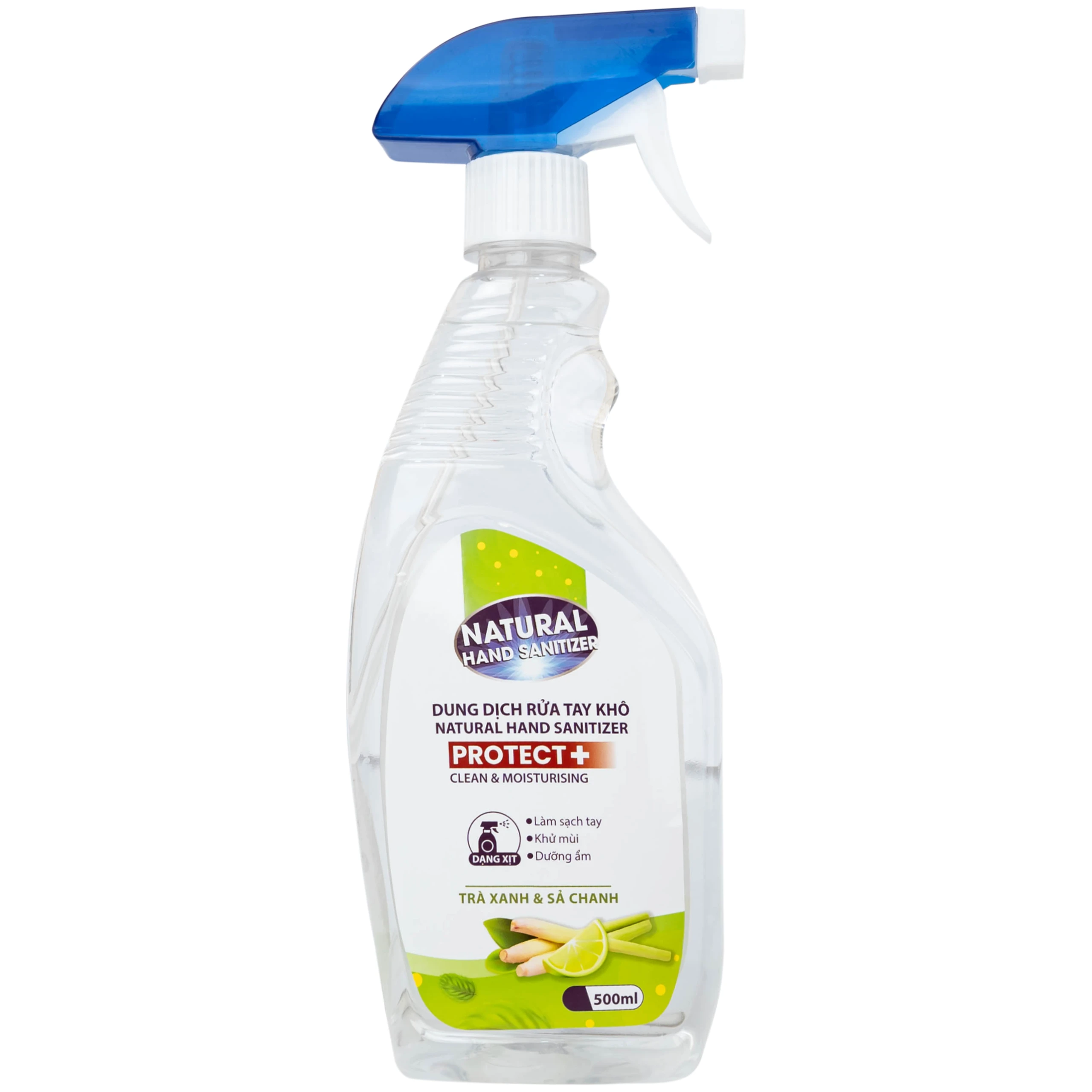 Dung dịch xịt khuẩn tay Natural Hand Sanitizer diệt khuẩn, khử mùi (500ml)