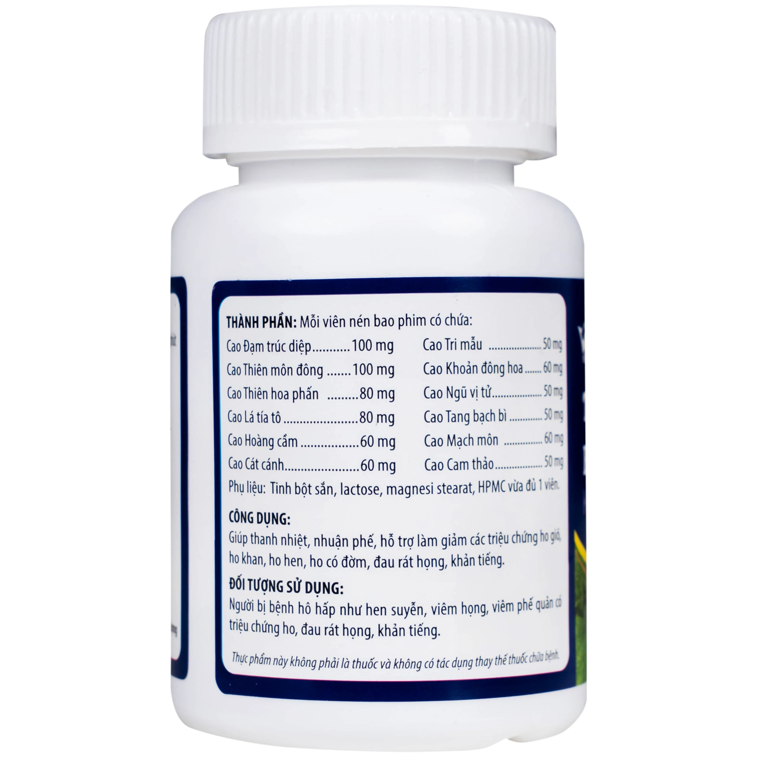 Viên uống giúp thanh nhiệt, nhuận phế, giảm ho Toàn Lộc Bổ Phế Kingphar (60 viên)