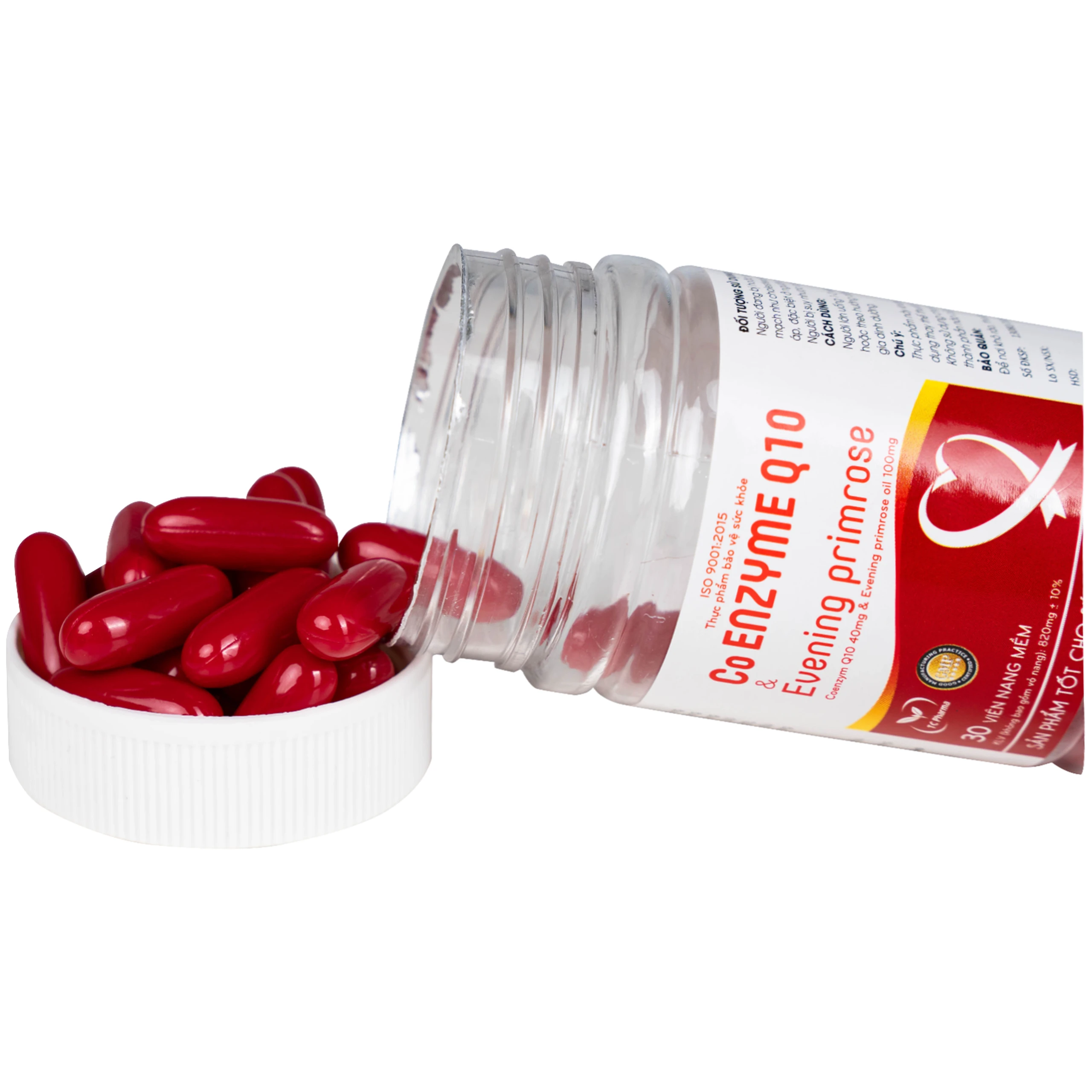 Viên uống hỗ trợ tốt cho tim mạch, giảm cholesterol máu Co Enzyme Q10 & Evening primrose (30 viên)