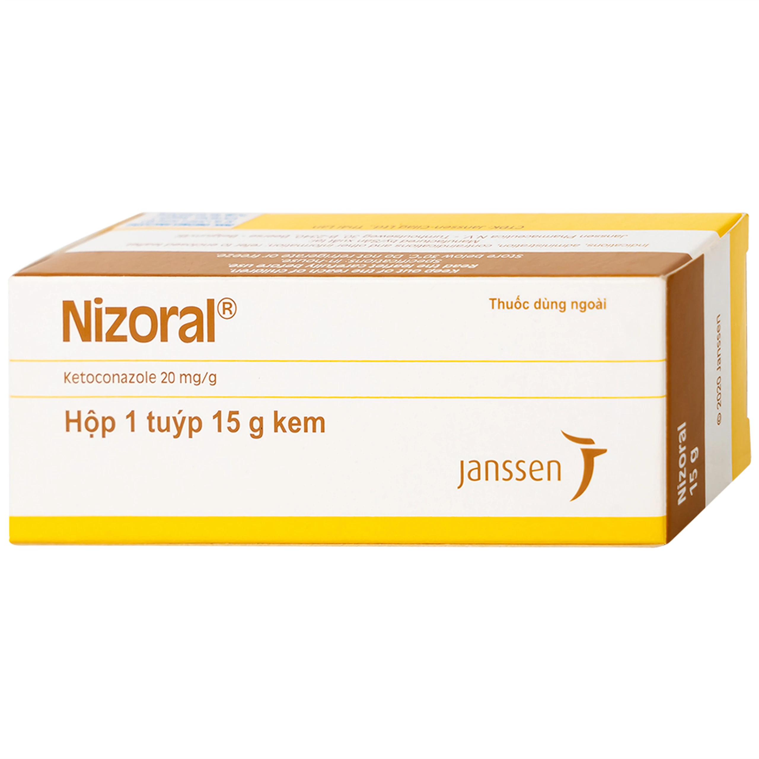 Kem Nizoral Jassen 20mg/g điều trị nhiễm nấm ngoài da (15g) 